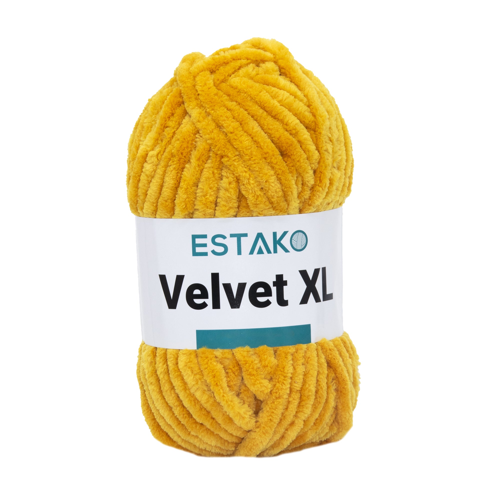 Velvet XL 10214 - Mustard Yellow yarn — Estako Yarns