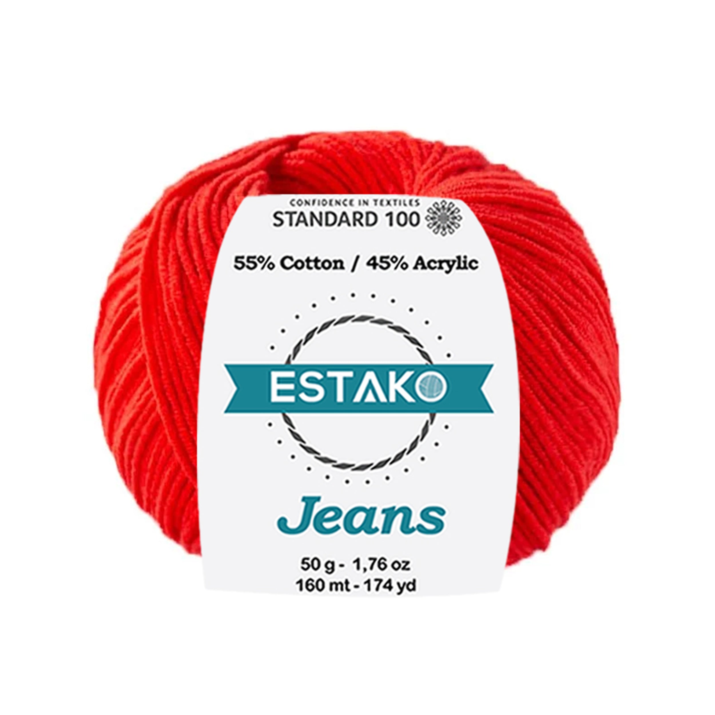 Jeans 1036 - Red yarn — Estako Yarns