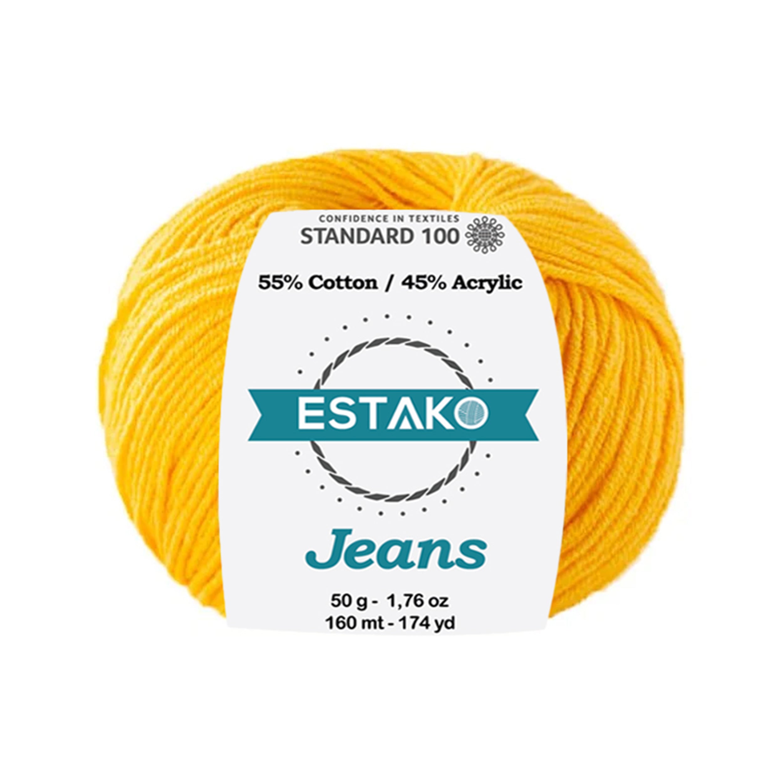 Jeans 106 - Yellow yarn — Estako Yarns