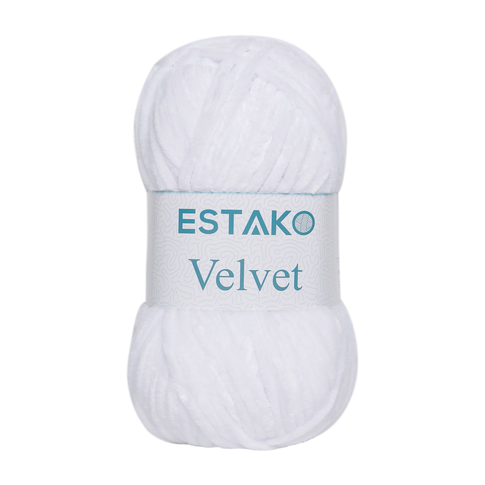 Velvet 1110 - White yarn — Estako Yarns