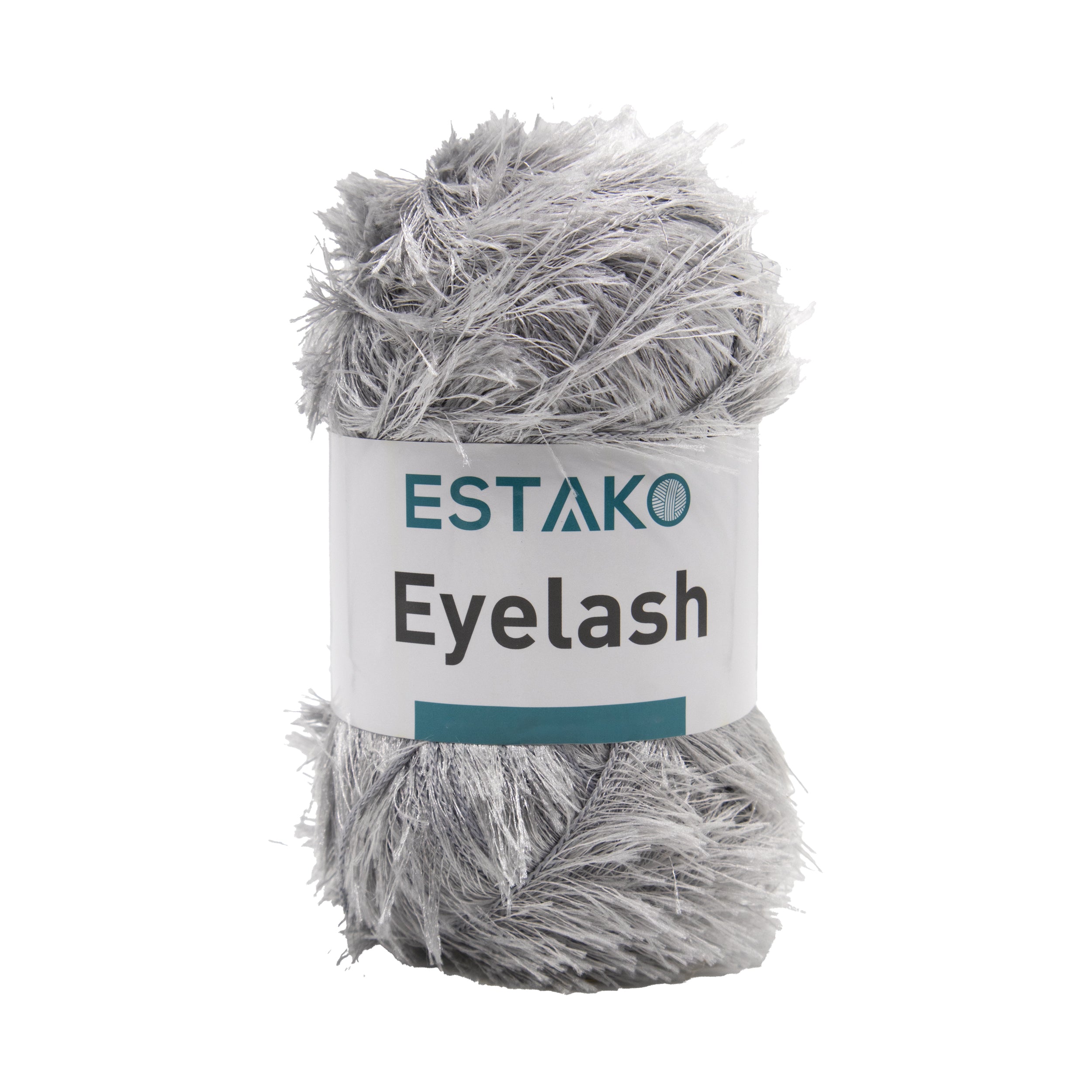 Eyelash 1195 - Gray yarn — Estako Yarns