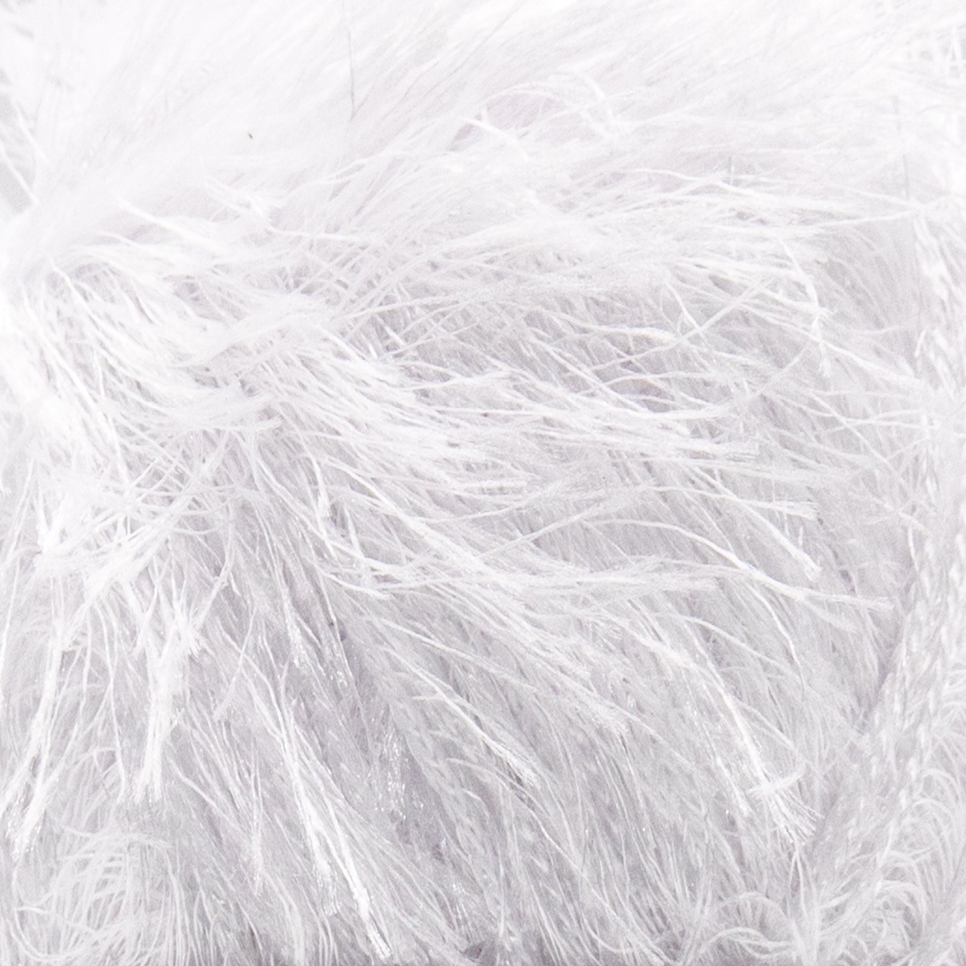 Eyelash 1208 - White yarn — Estako Yarns
