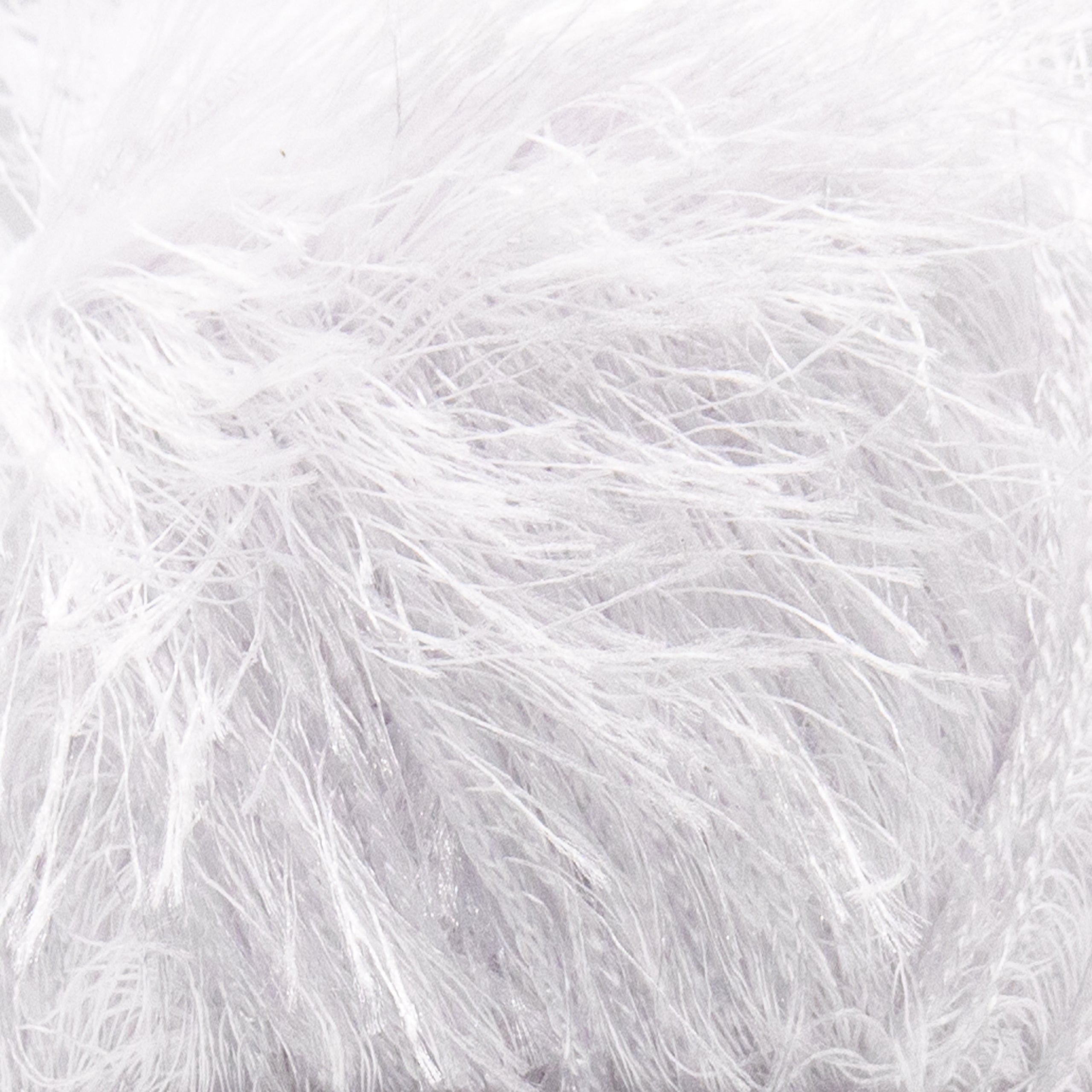 Eyelash 1208 - White yarn — Estako Yarns