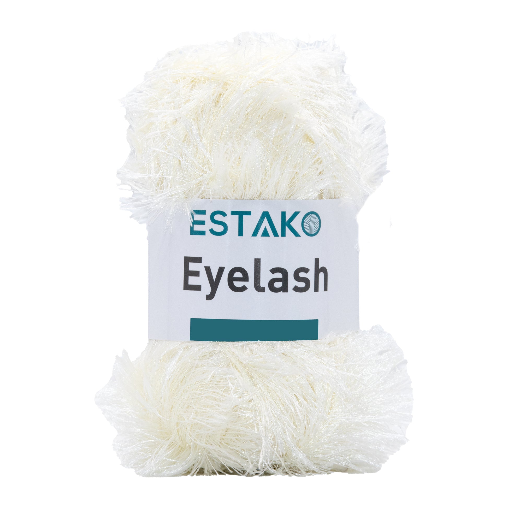 Eyelash 1300 - Cream yarn — Estako Yarns
