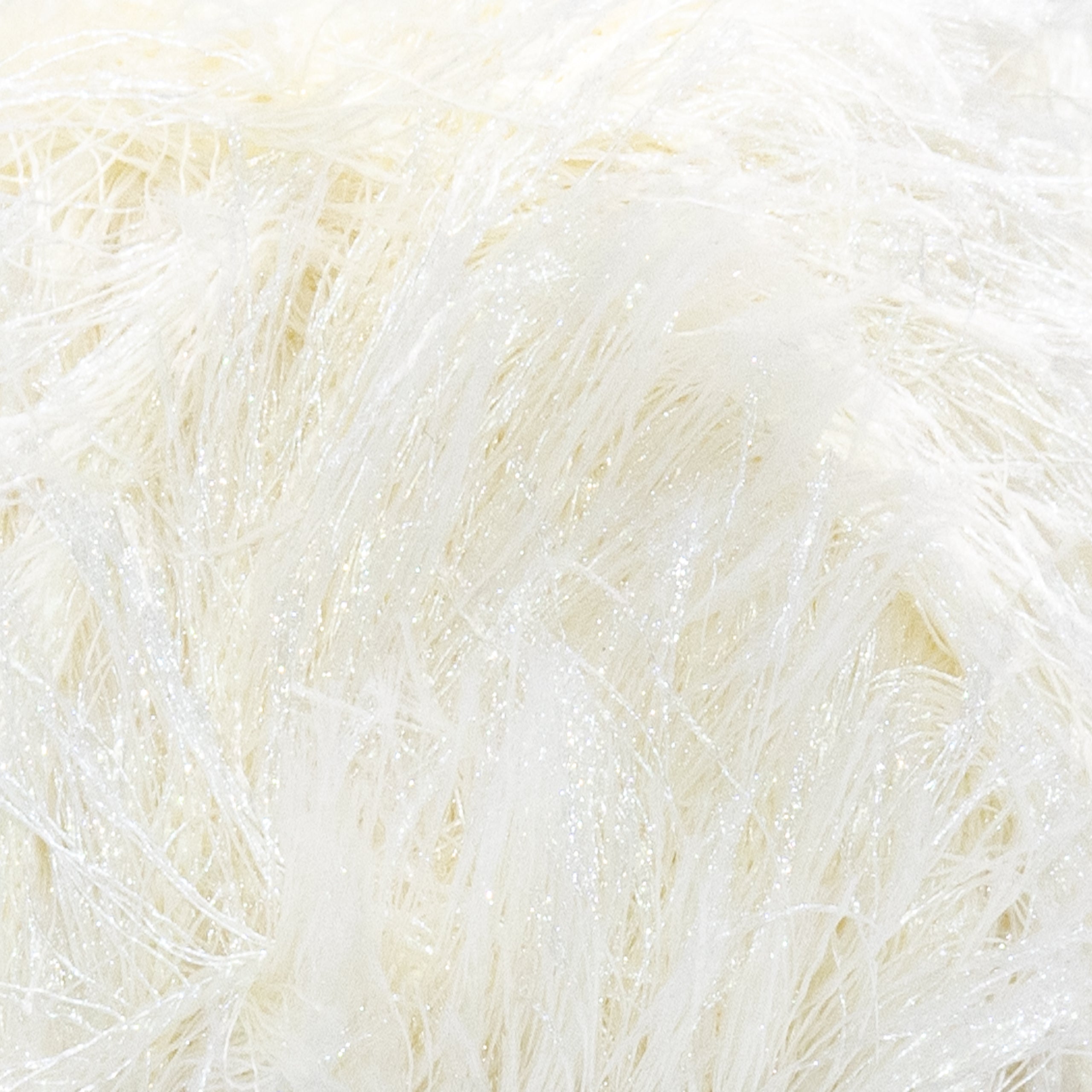 Eyelash 1300 - Cream yarn — Estako Yarns