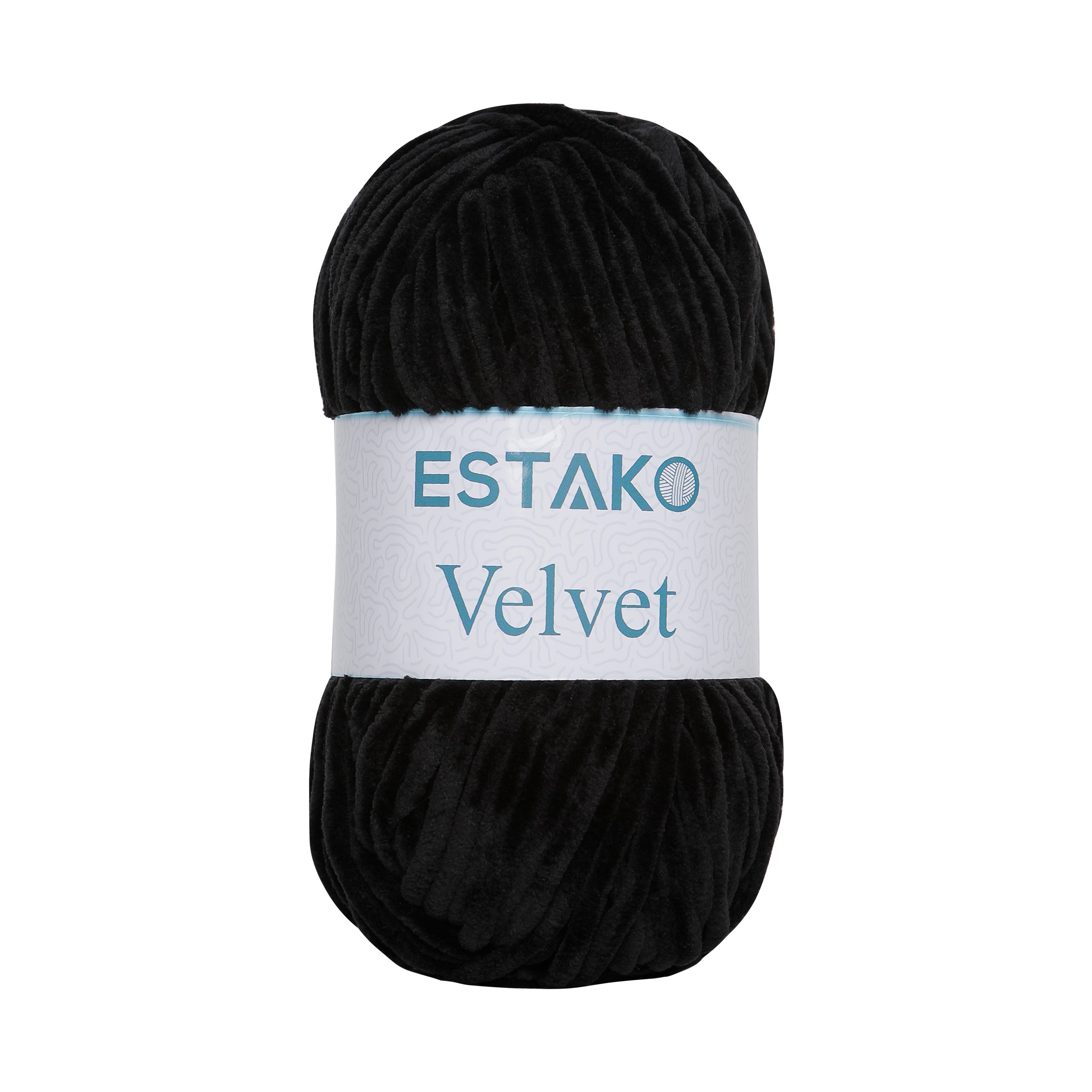 Velvet 1810 - Black yarn — Estako Yarns