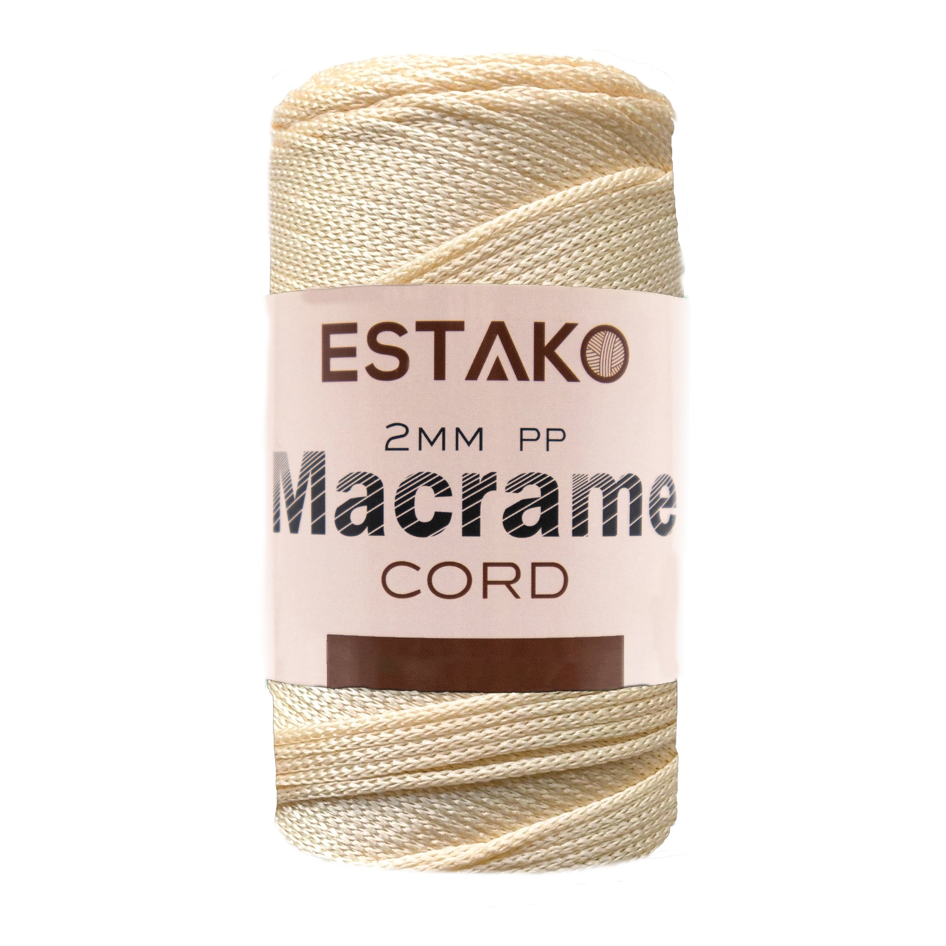 2 mm PP Macrame 3028 - Cream yarn — Estako Yarns