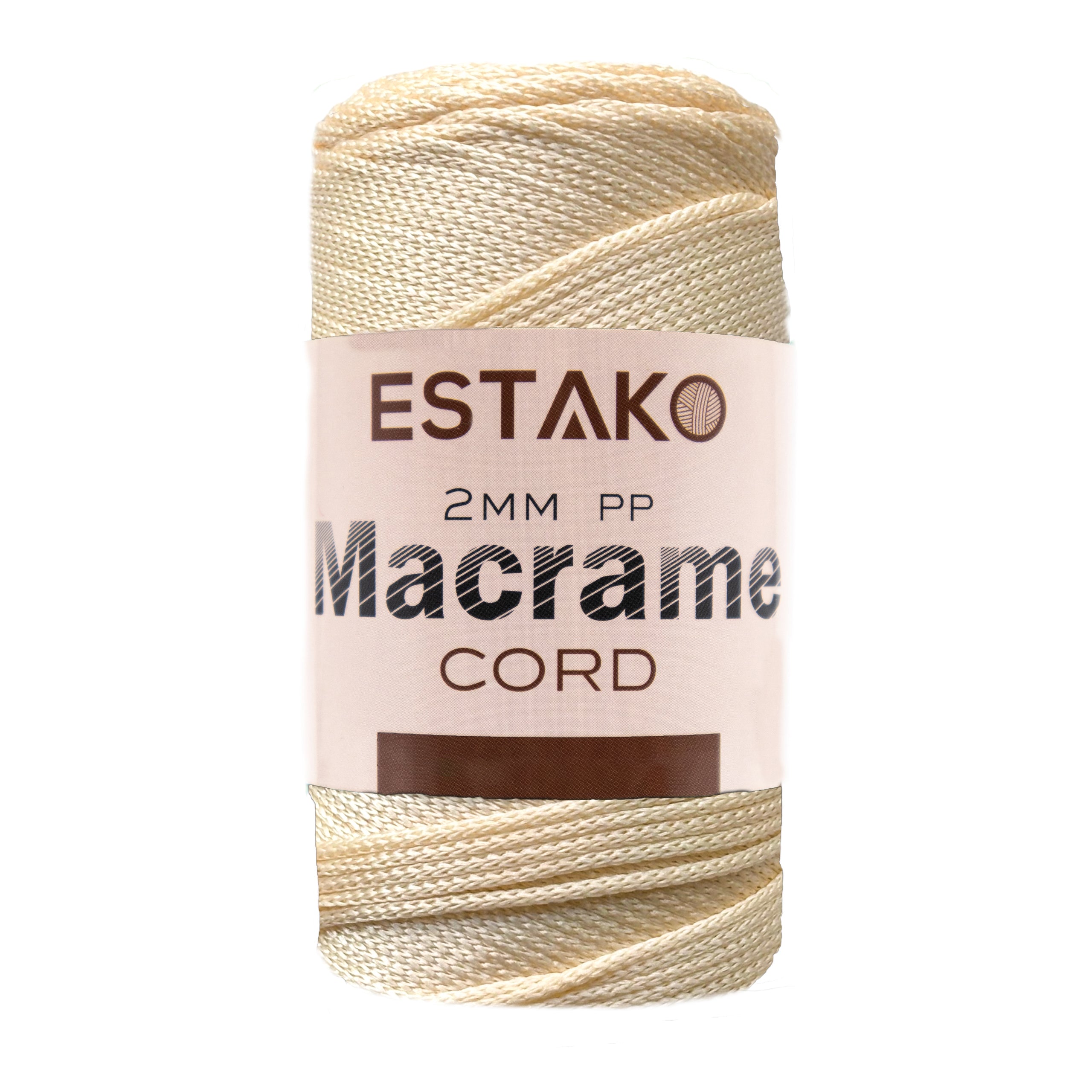 2 mm PP Macrame 3028 - Cream yarn — Estako Yarns