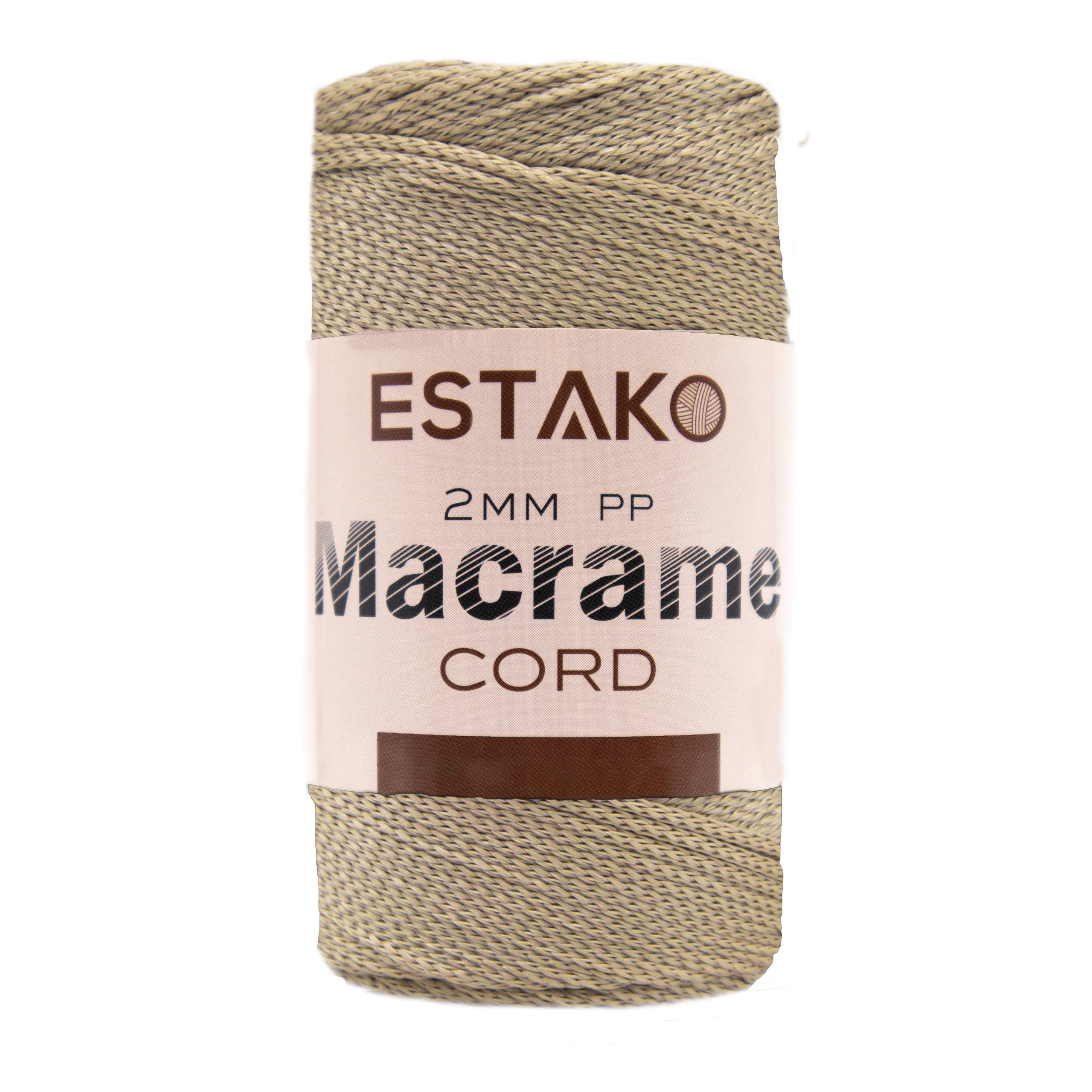 2 mm PP Macrame 3030 - Beige yarn — Estako Yarns