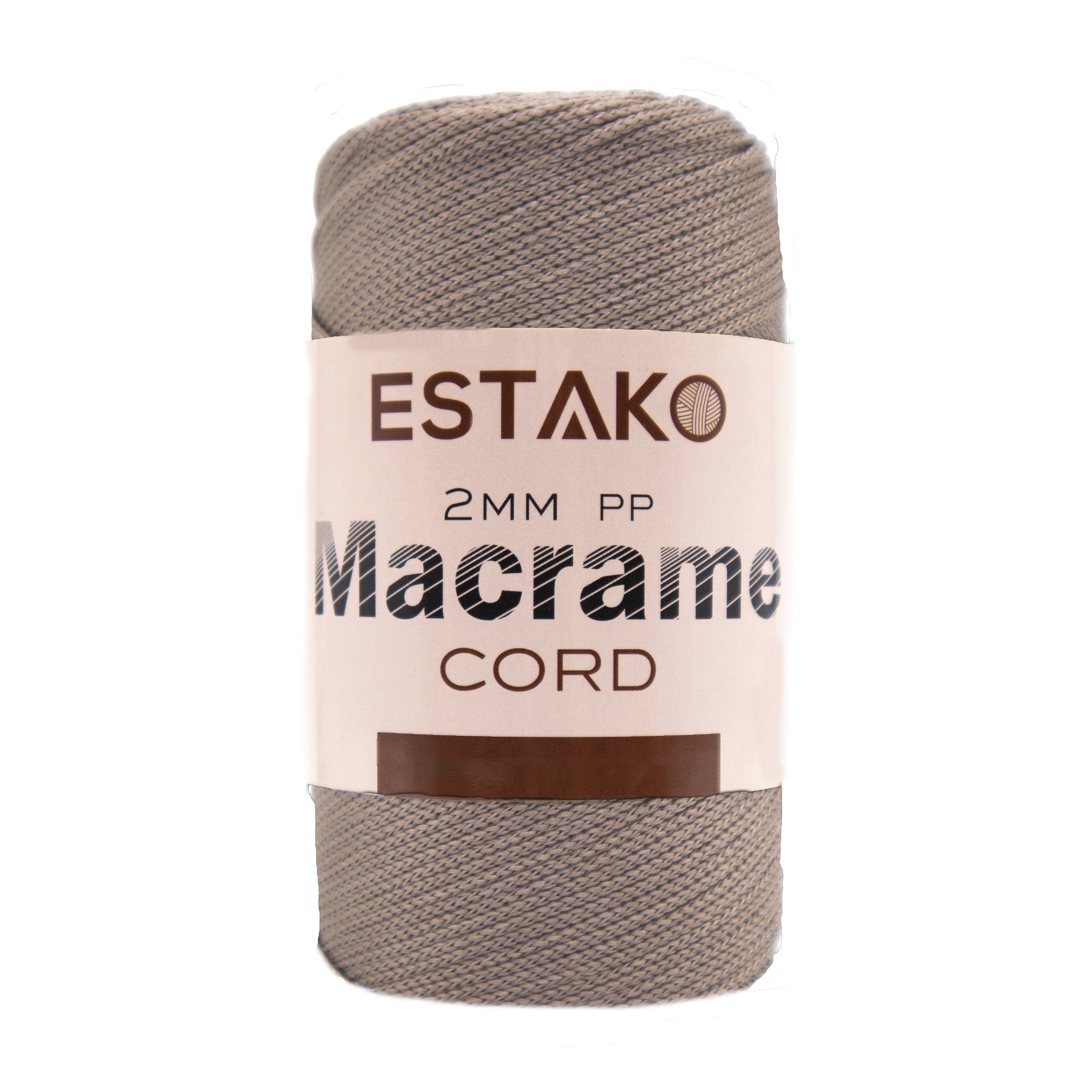 2 mm PP Macrame 3037 - Latte yarn — Estako Yarns