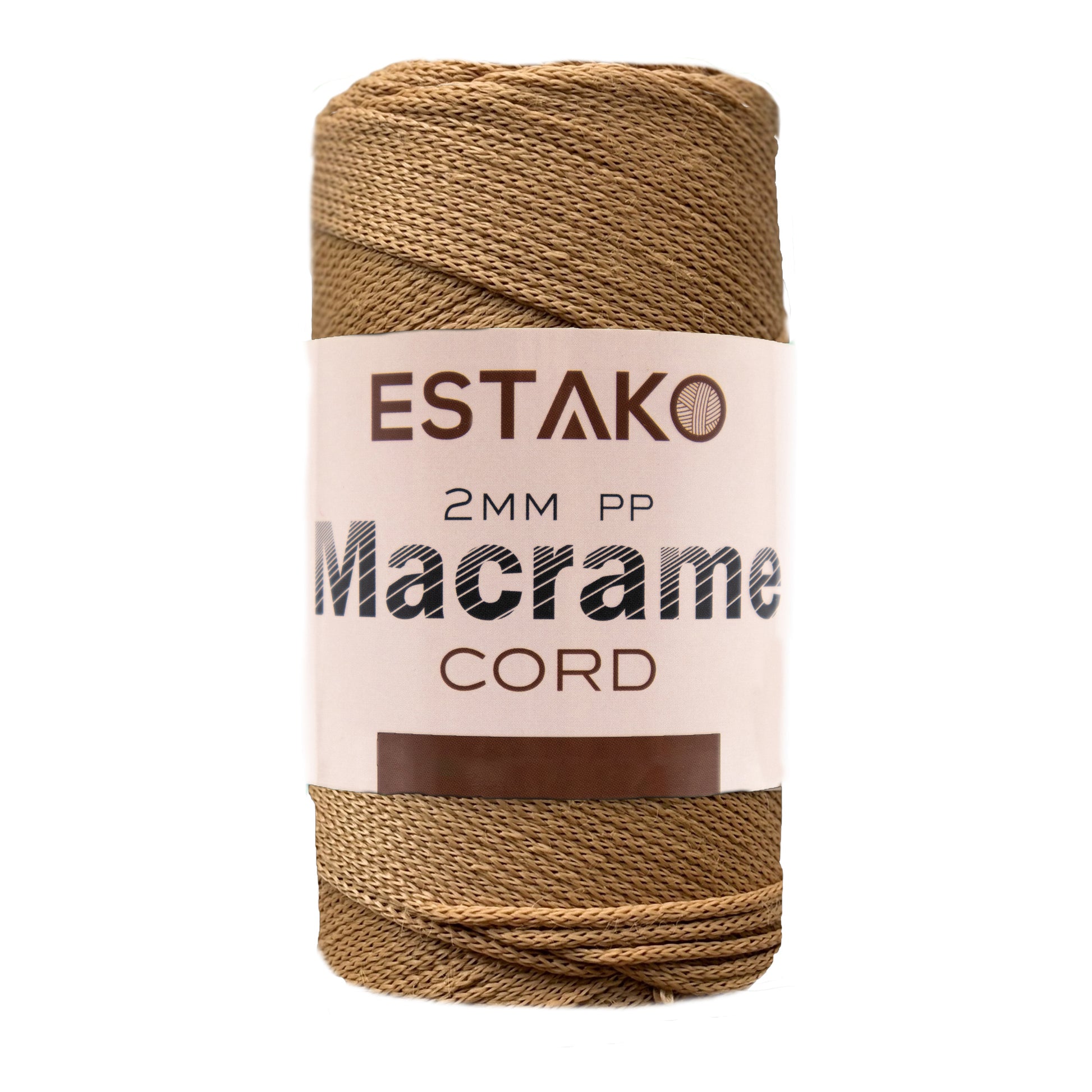 2 mm PP Macrame 3038 - Caramel yarn — Estako Yarns