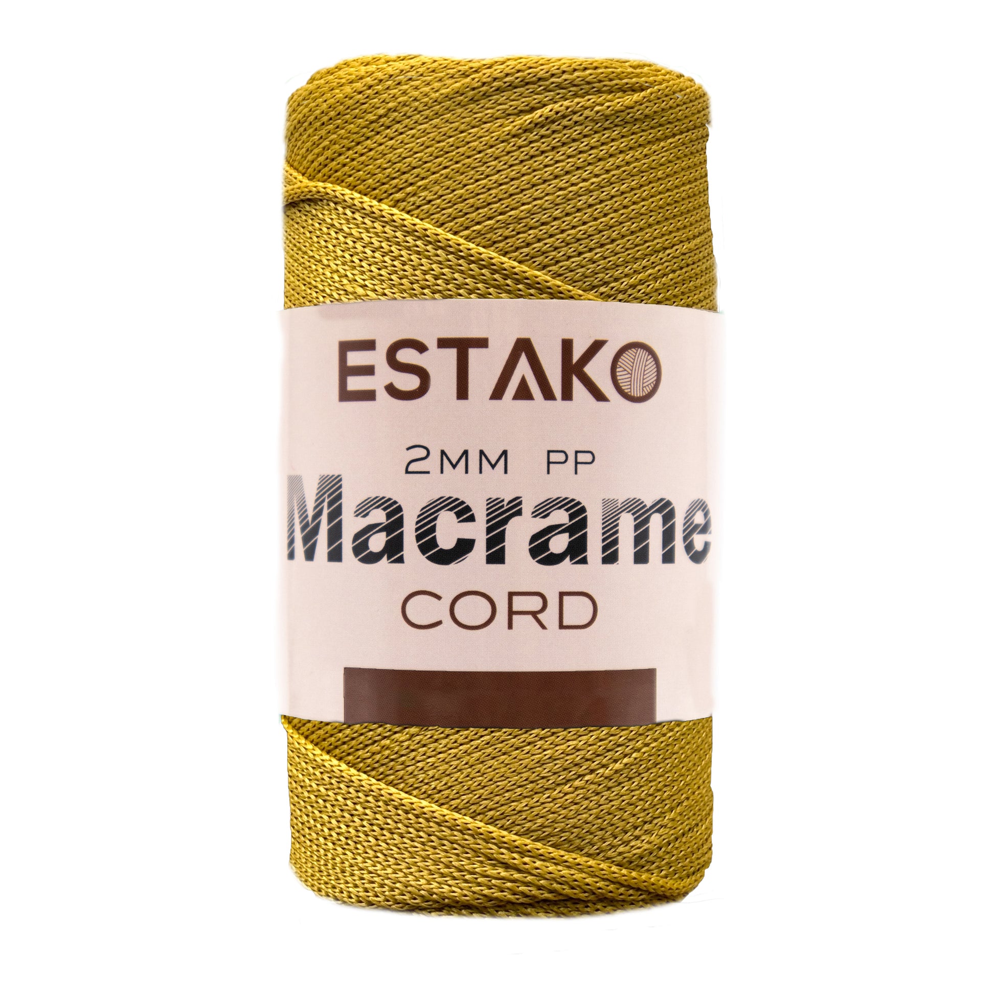 2 mm PP Macrame 3050 - Gold yarn — Estako Yarns