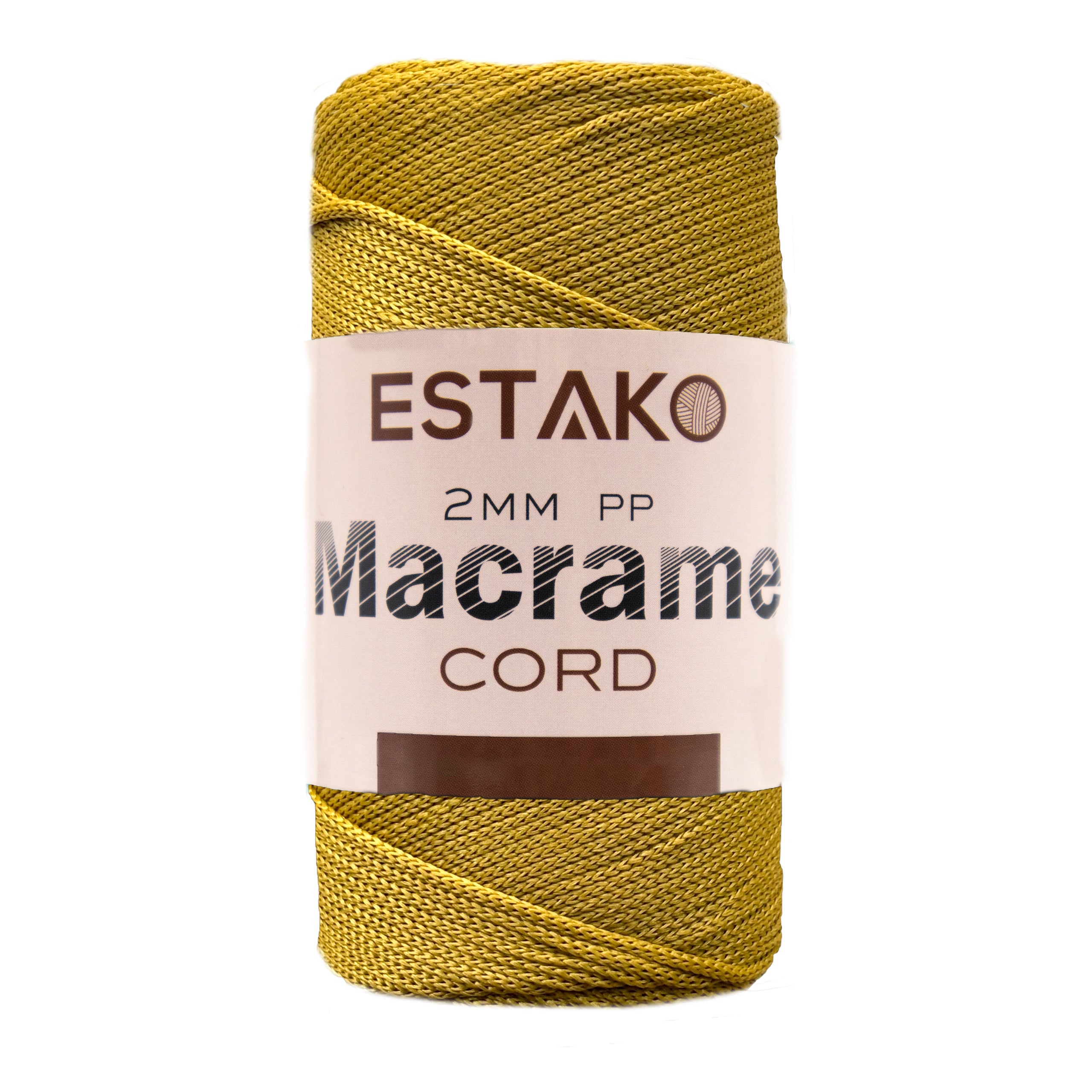 2 mm PP Macrame 3050 - Gold yarn — Estako Yarns