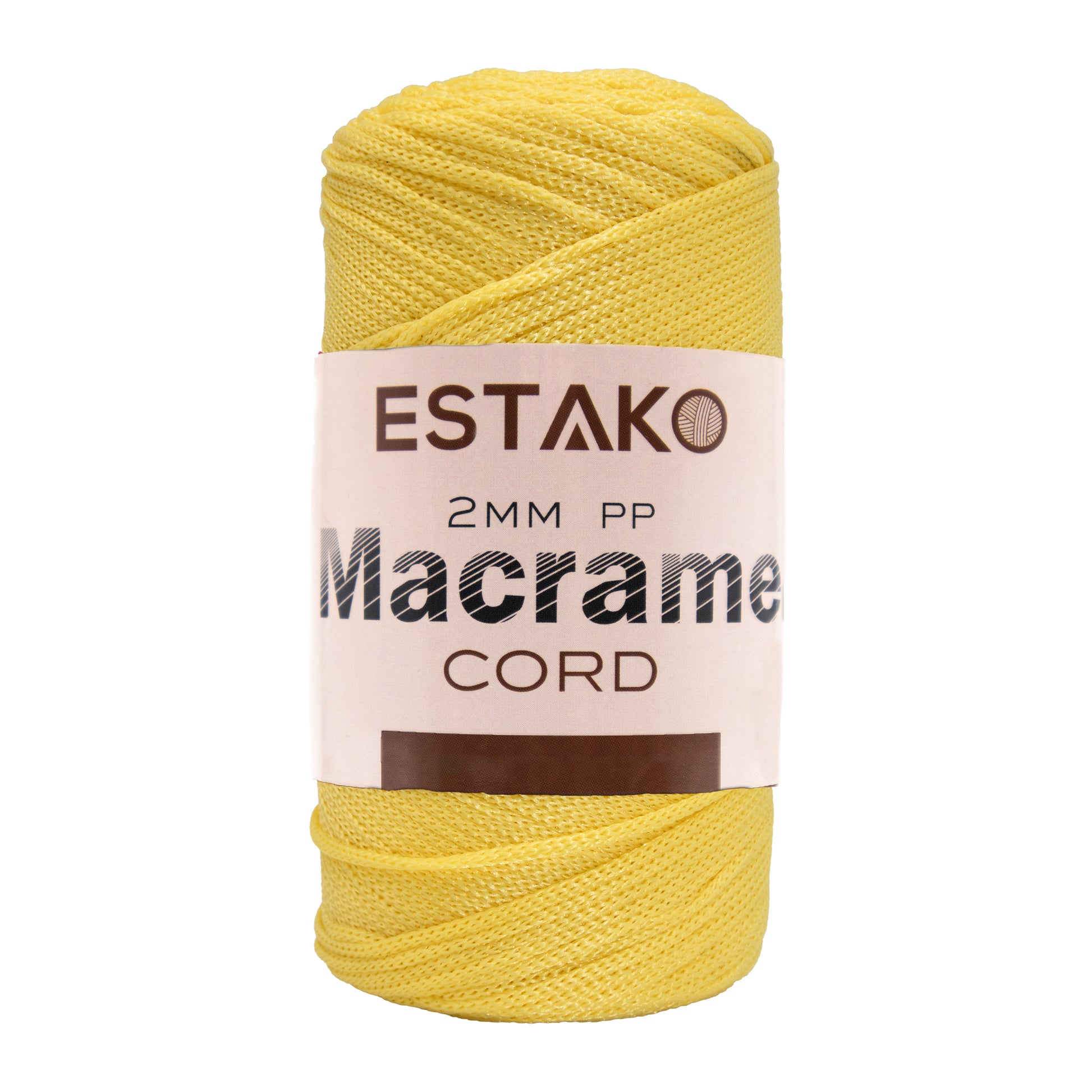 2 mm PP Macrame 3055 - Yellow yarn — Estako Yarns