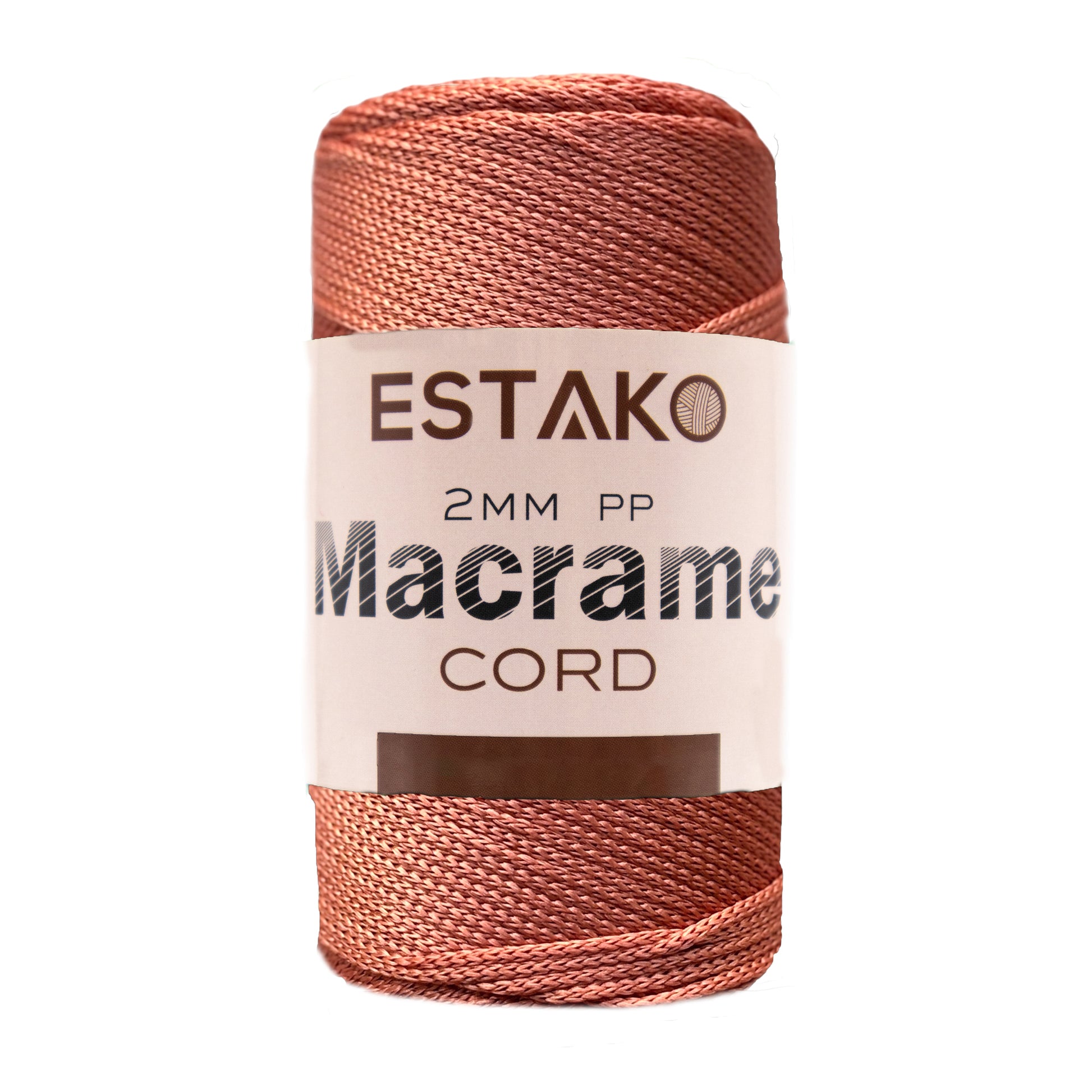 2 mm PP Macrame 3071 - Dark Salmon yarn — Estako Yarns