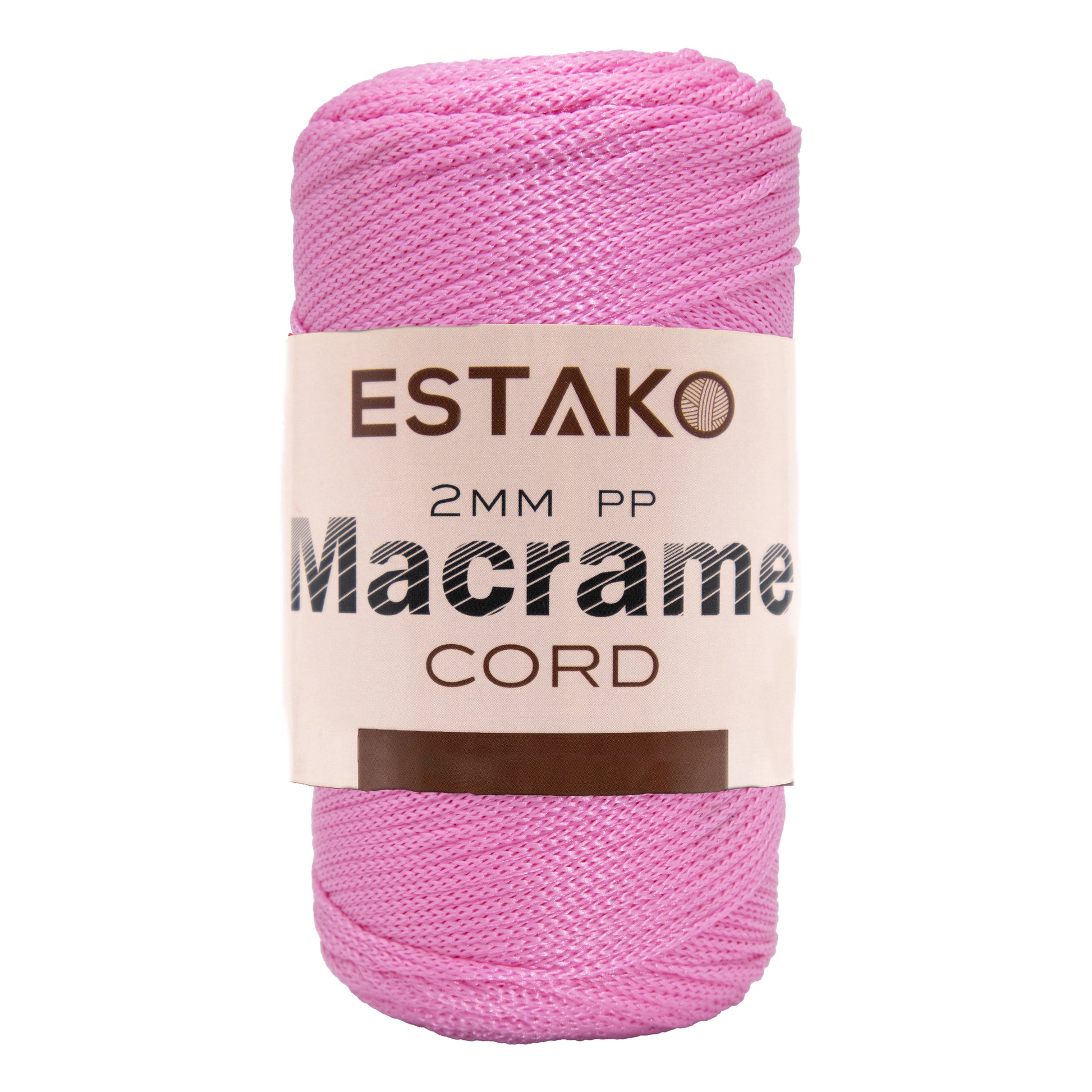 2 mm PP Macrame 3074 - Pink yarn — Estako Yarns