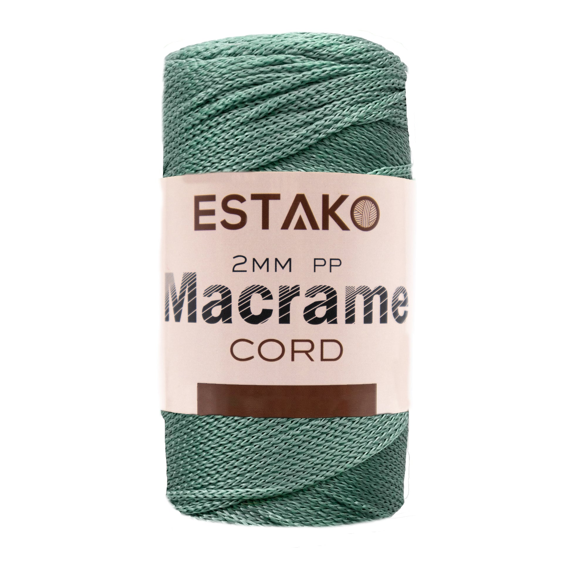 2 mm PP Macrame 3168 - Water Green yarn — Estako Yarns