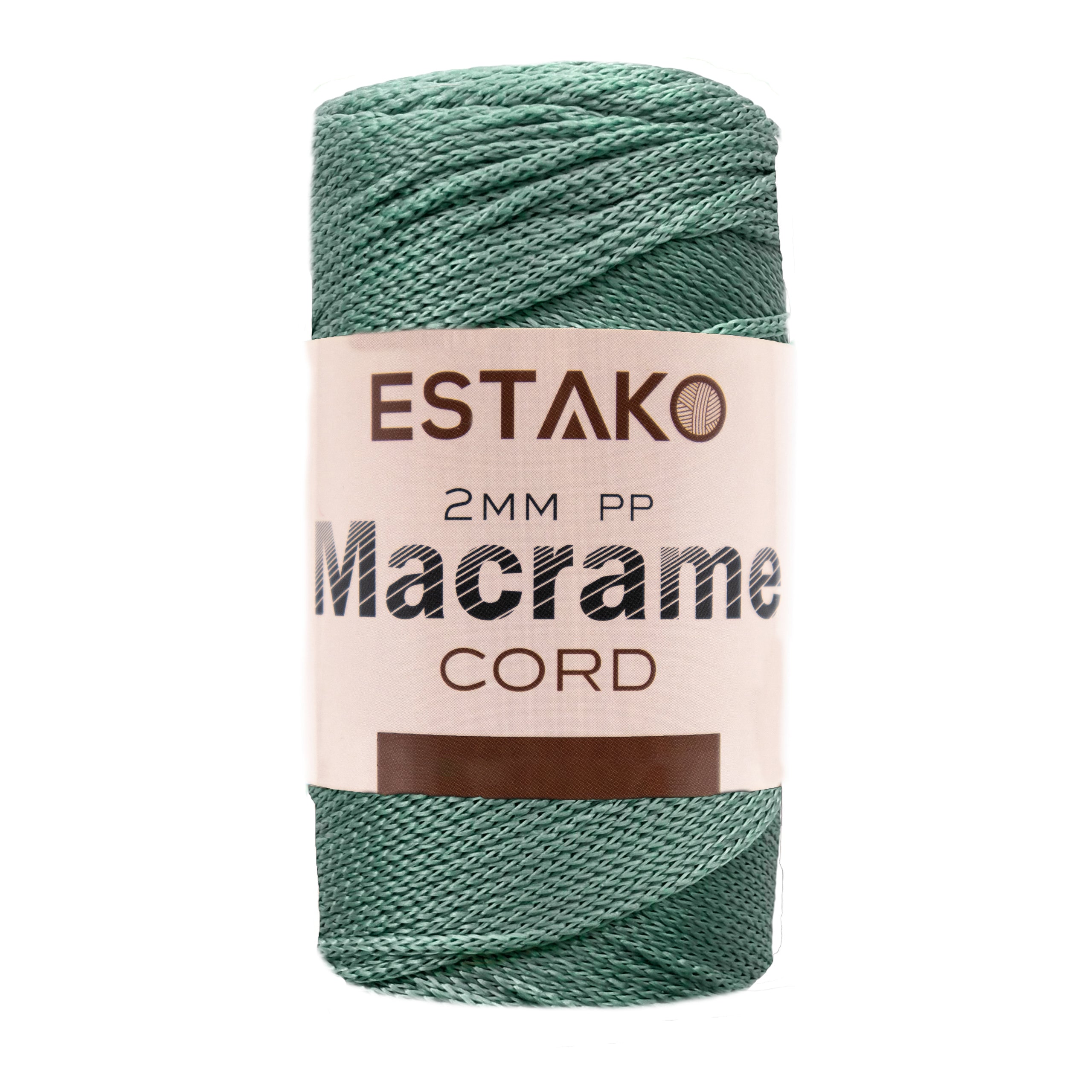 2 mm PP Macrame 3168 - Water Green yarn — Estako Yarns
