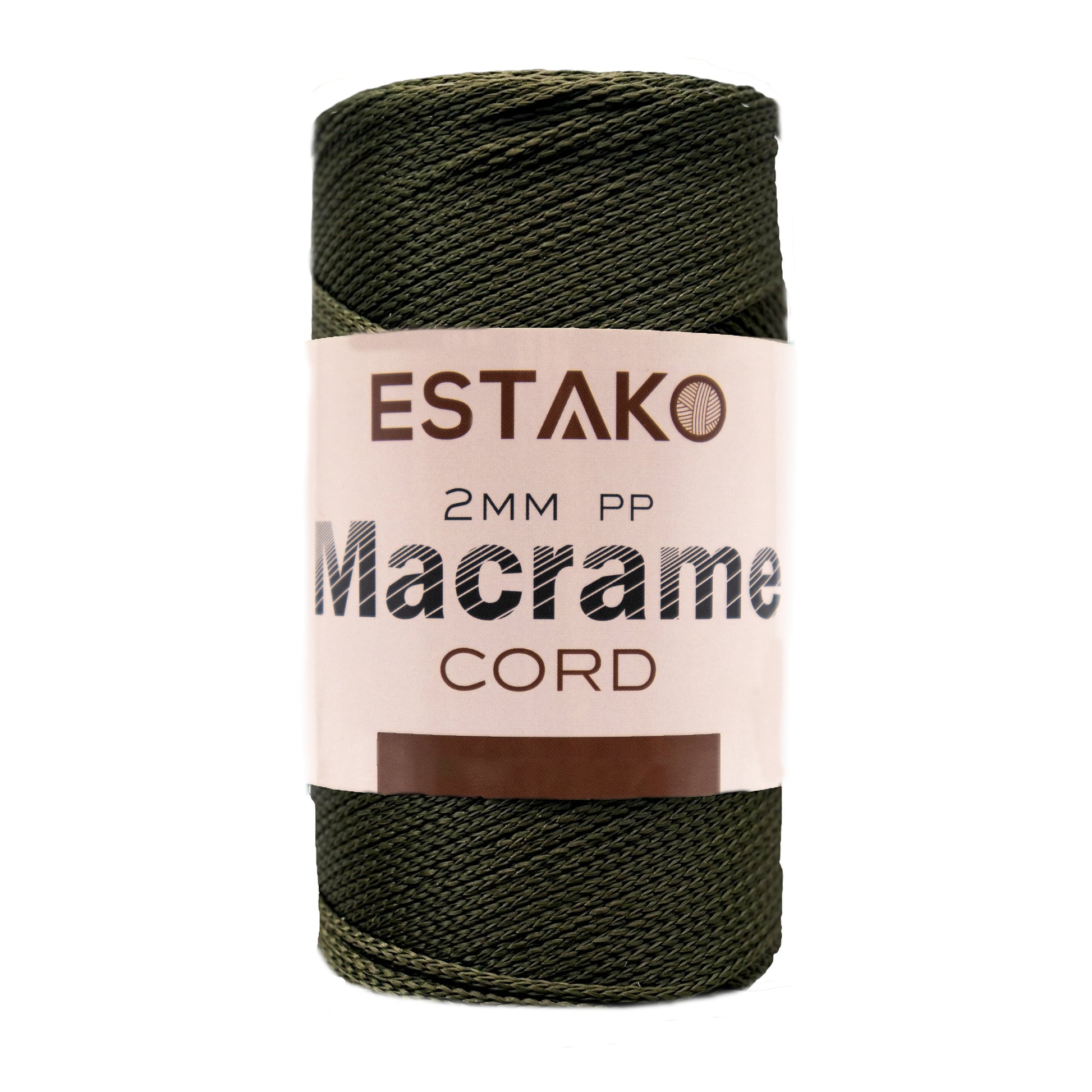 2 mm PP Macrame 3195 - Hunter Green yarn — Estako Yarns