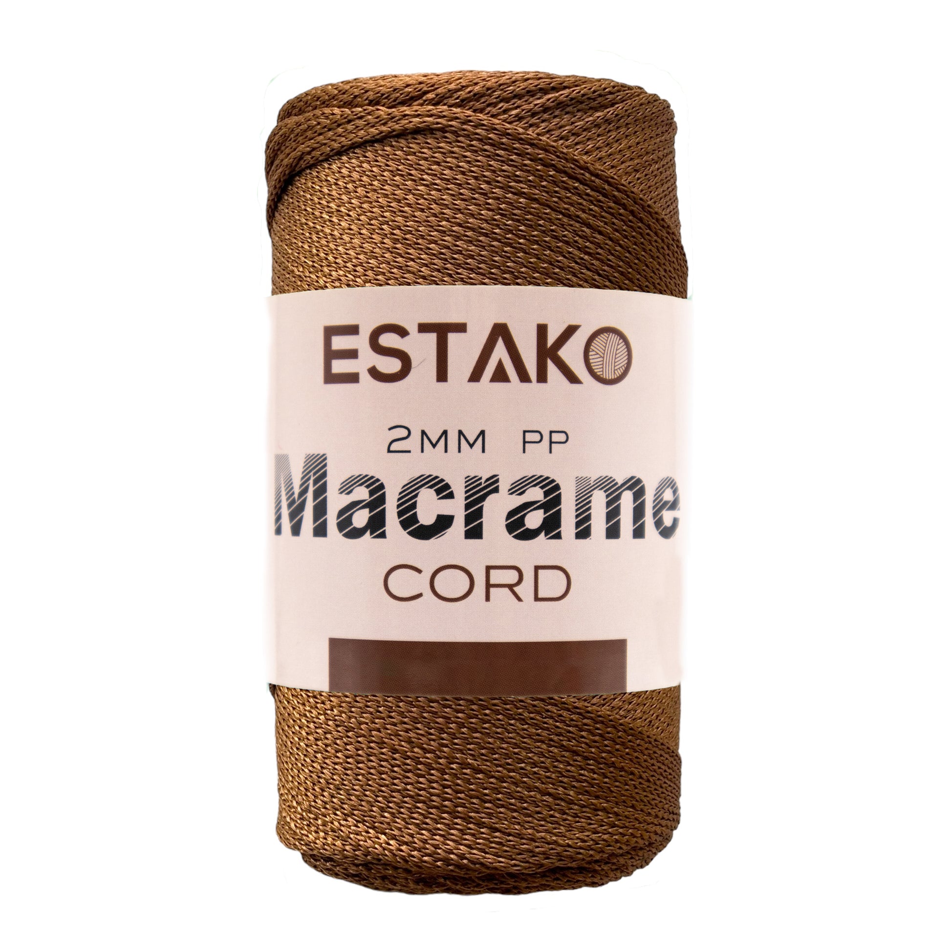 2 mm PP Macrame 3200 - Chocolate yarn — Estako Yarns