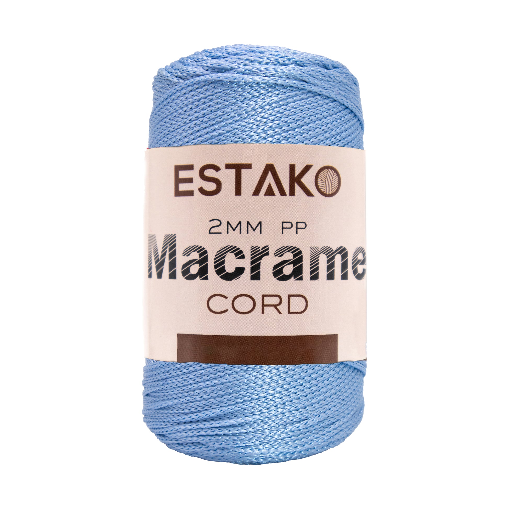 2 mm PP Macrame 3220 - Baby Blue yarn — Estako Yarns