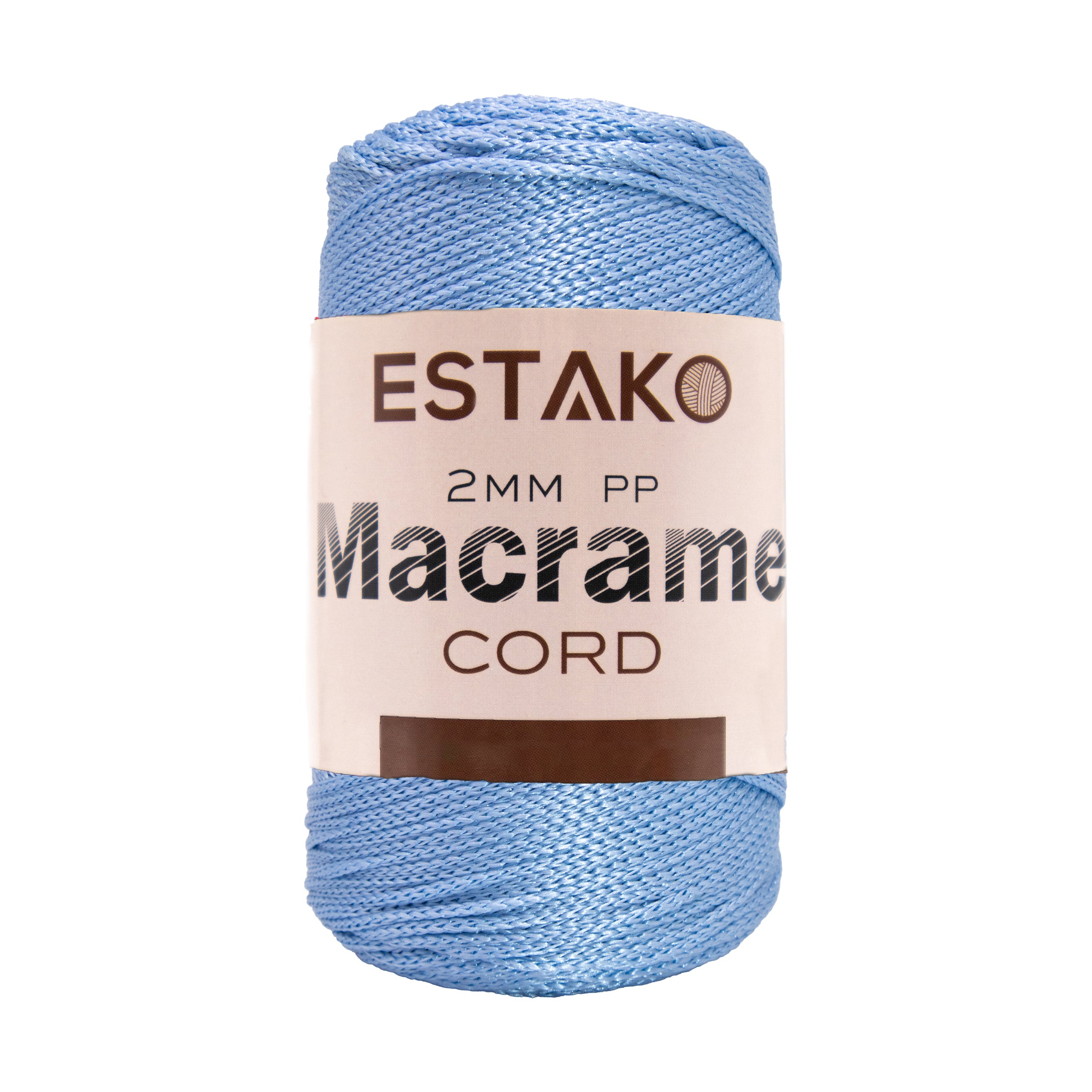 2 mm PP Macrame 3220 - Baby Blue yarn — Estako Yarns