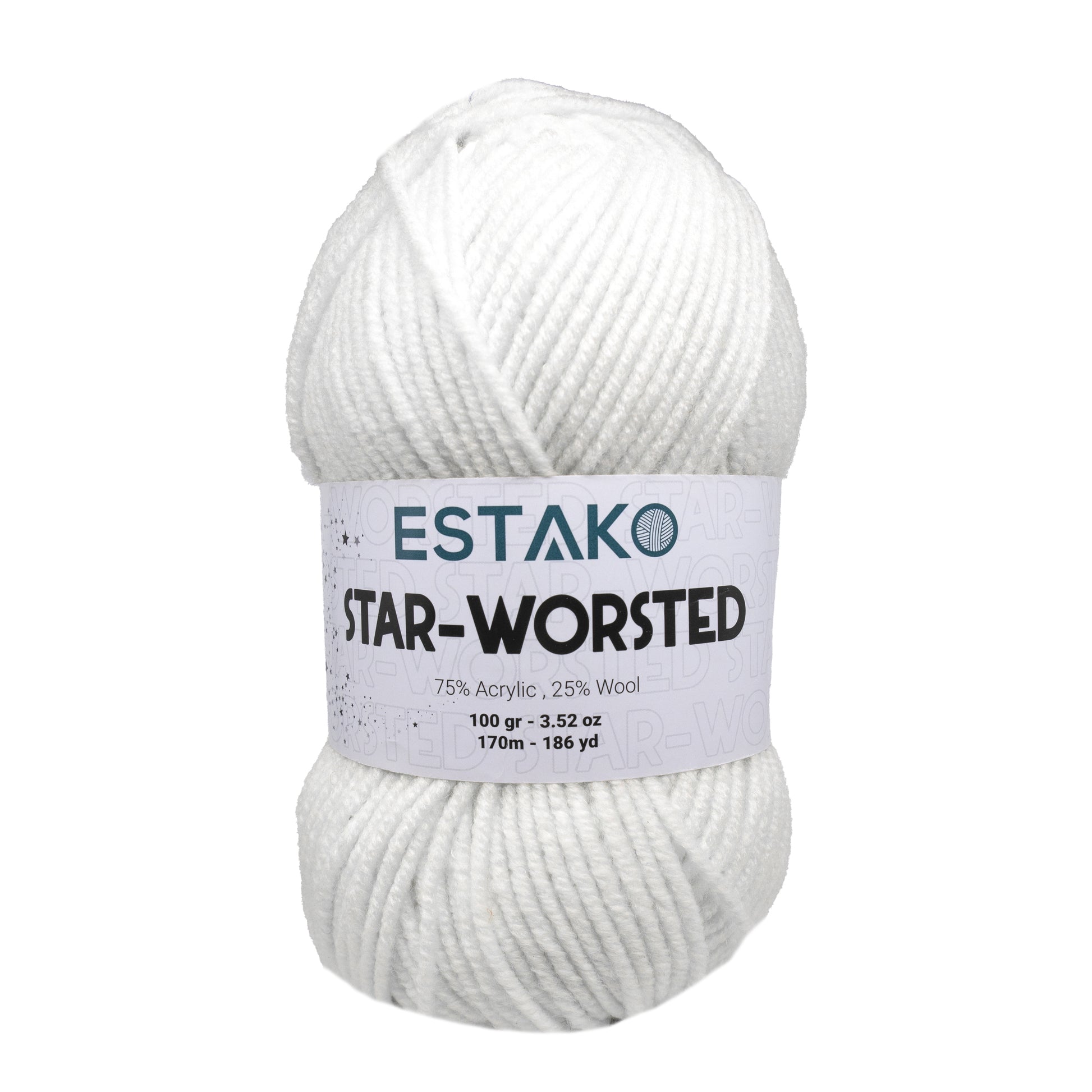 Star-Worsted 40187 - White yarn — Estako Yarns