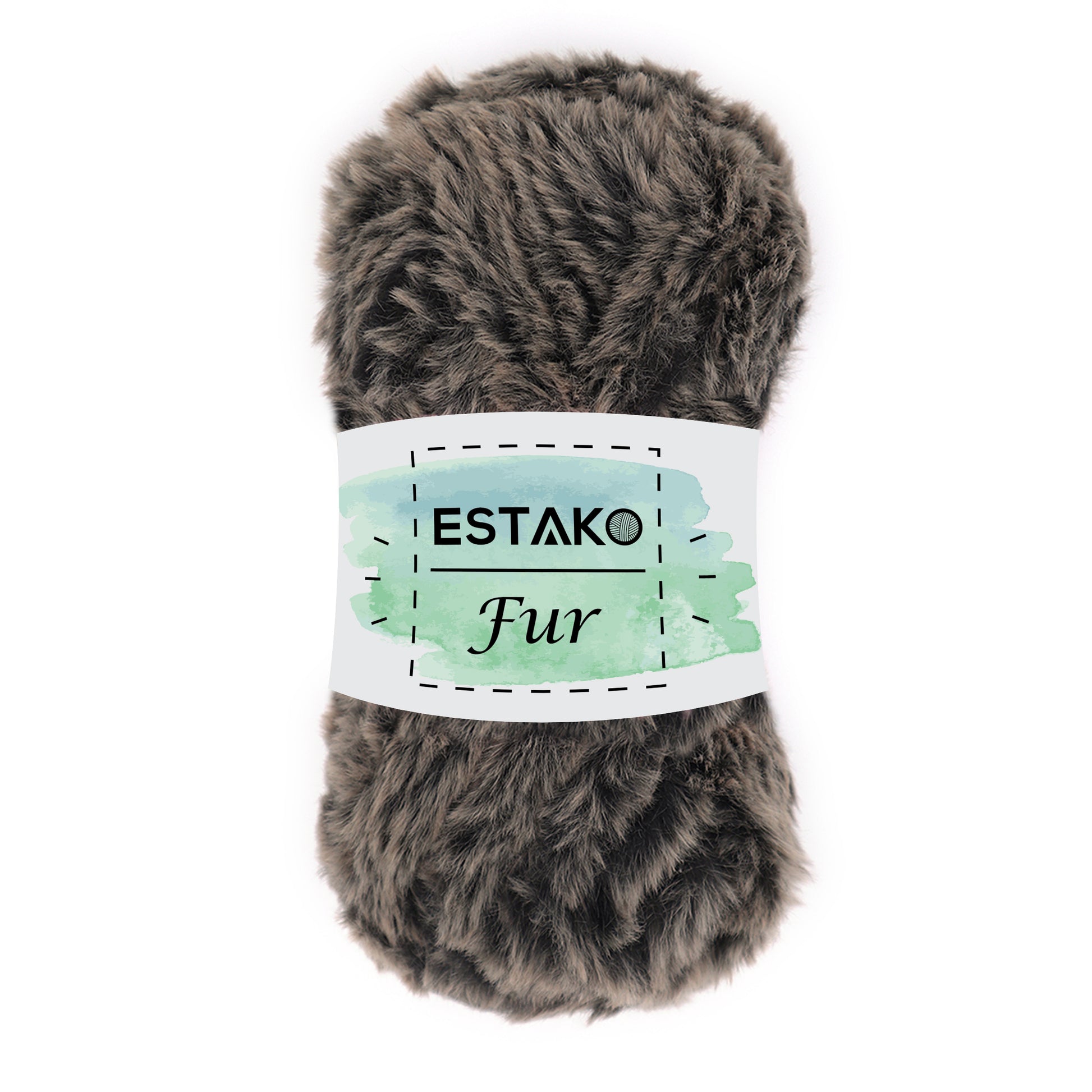 Fur 40714 - Grey Brown yarn — Estako Yarns