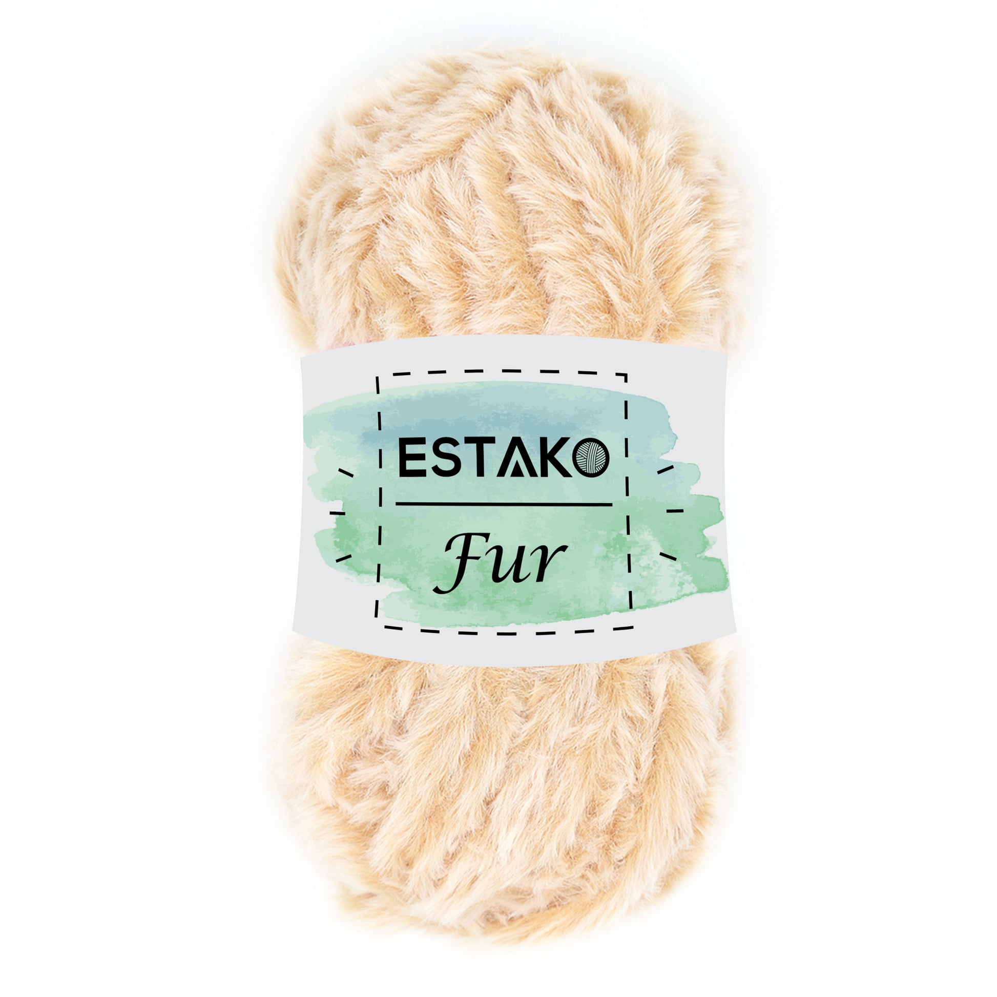 Fur 40718 - Beige Melange yarn — Estako Yarns