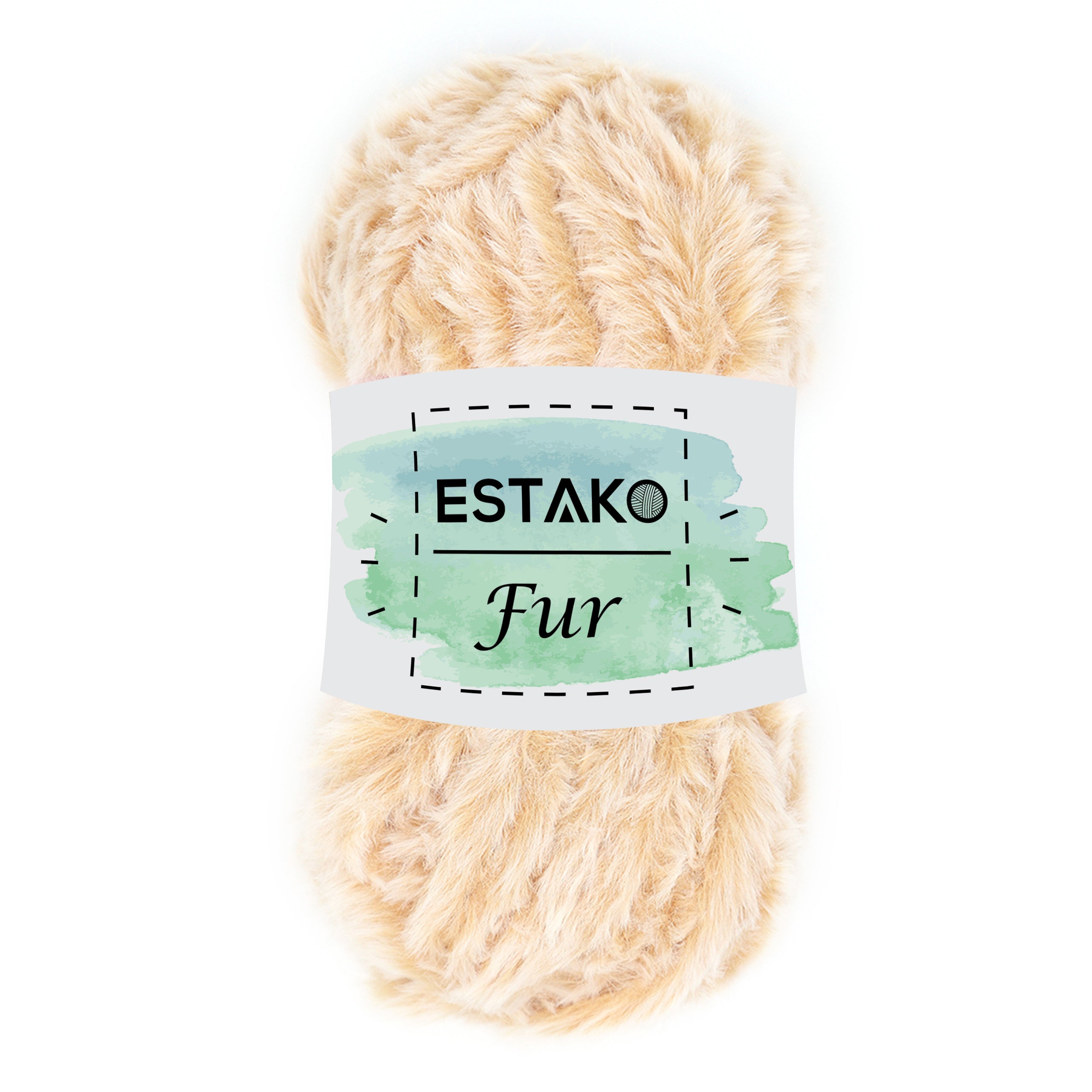 Fur 40718 - Beige Melange yarn — Estako Yarns