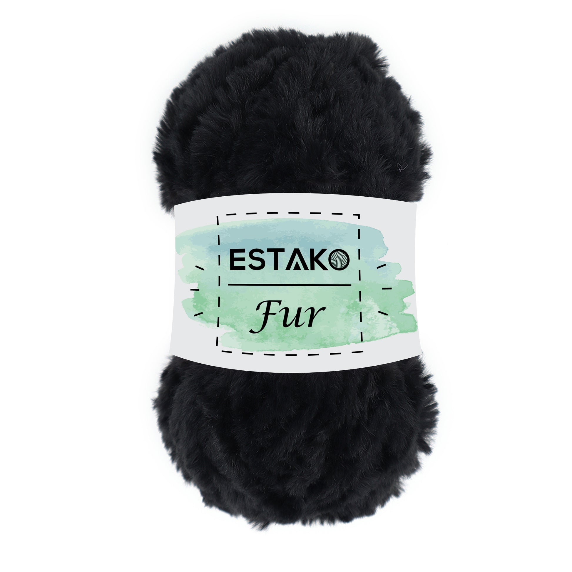 Fur 40906 - Black yarn — Estako Yarns