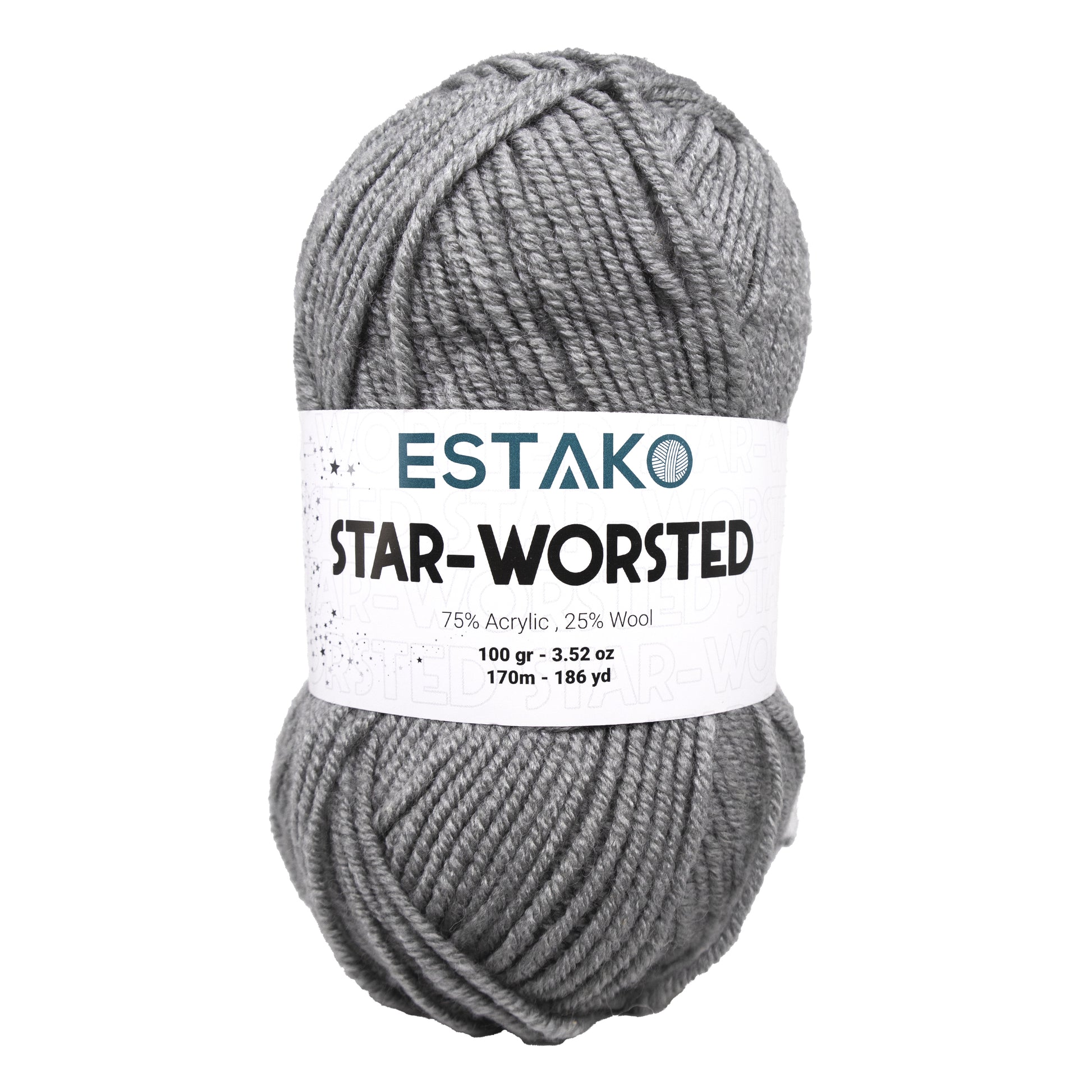 Star-Worsted 40974 - Light Grey yarn — Estako Yarns