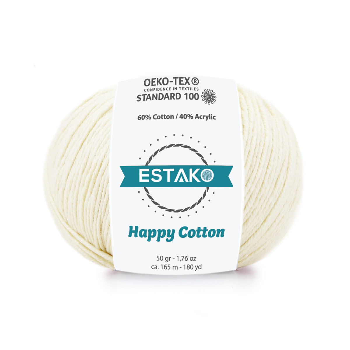 Happy Cotton 4150 - Cream yarn — Estako Yarns