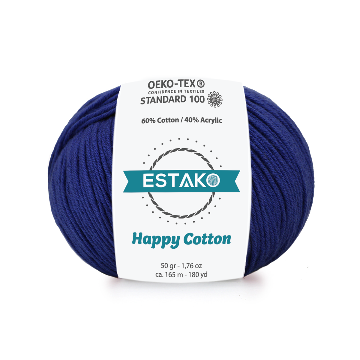 Happy Cotton 4210 - Navy Blue yarn — Estako Yarns