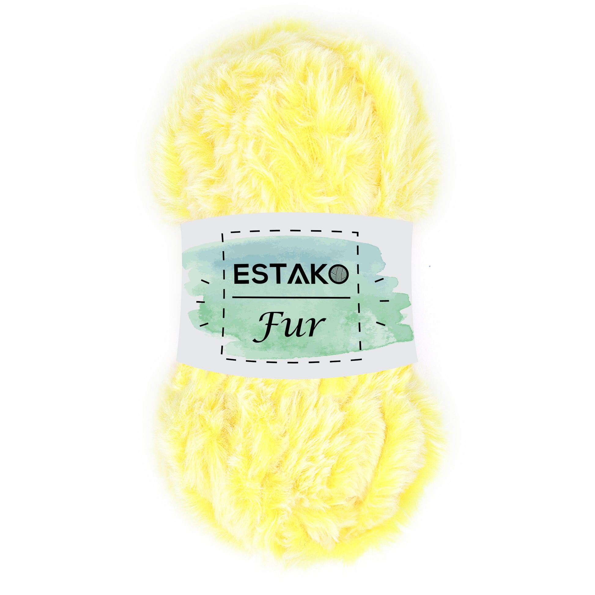 Fur 42165 - Yellow Melange yarn — Estako Yarns