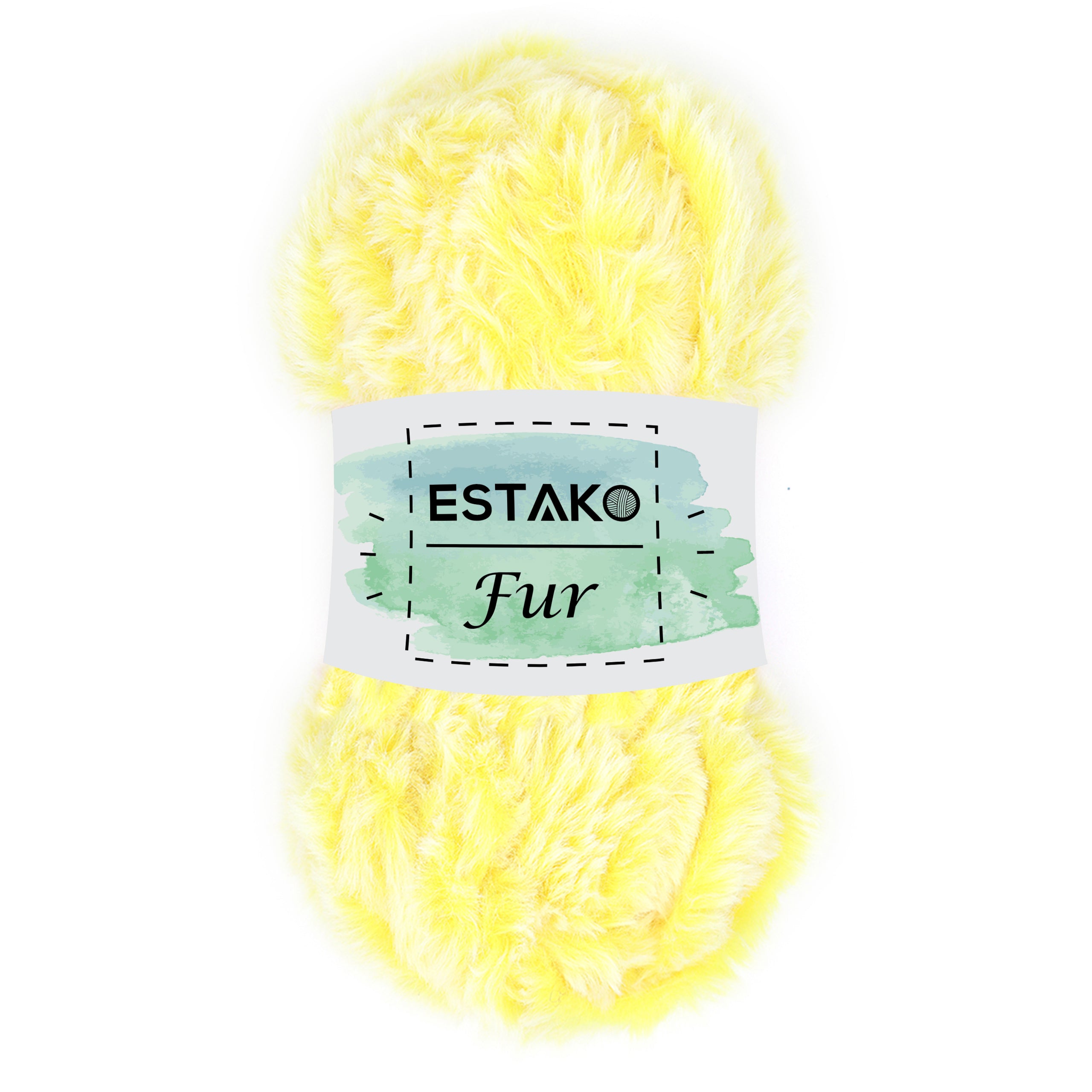 Fur 42165 - Yellow Melange yarn — Estako Yarns