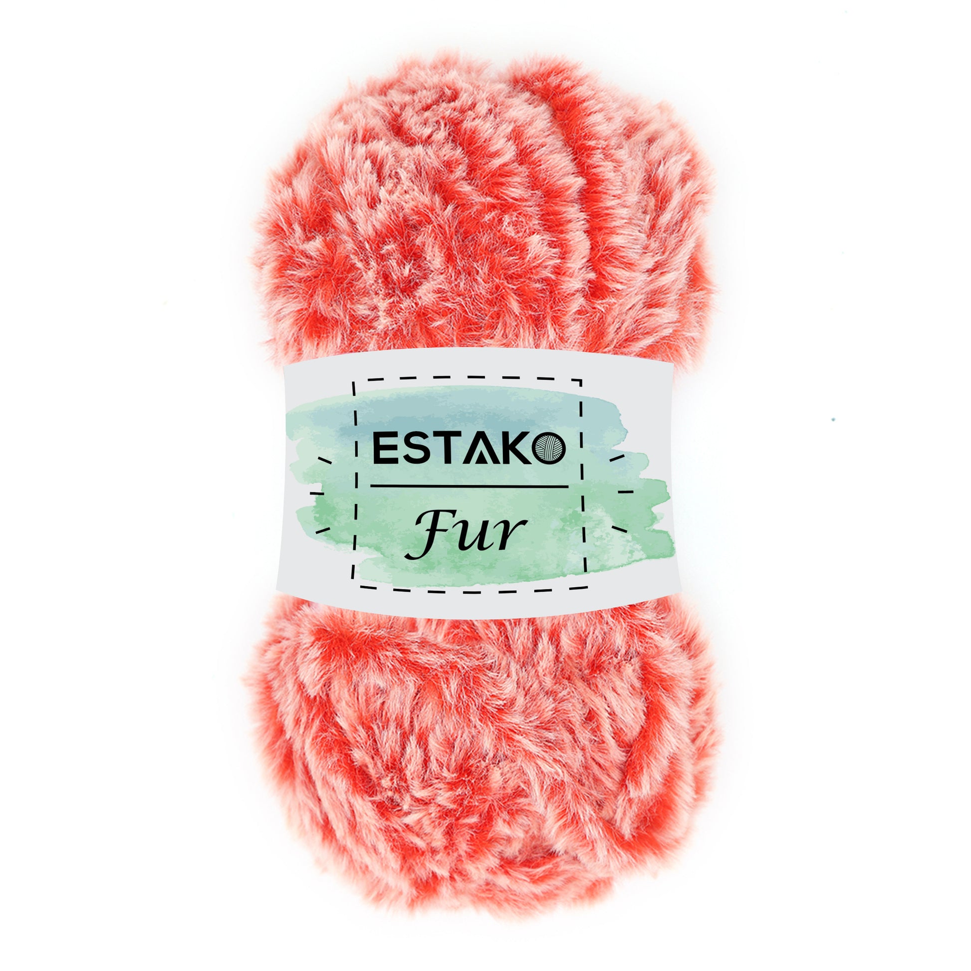 Fur 42166 - Red Melange yarn — Estako Yarns
