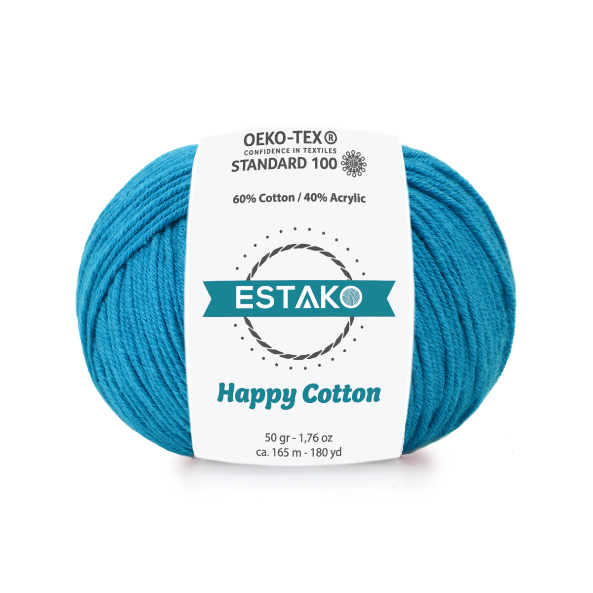 Happy Cotton 4240 - Dark Turquoise yarn — Estako Yarns