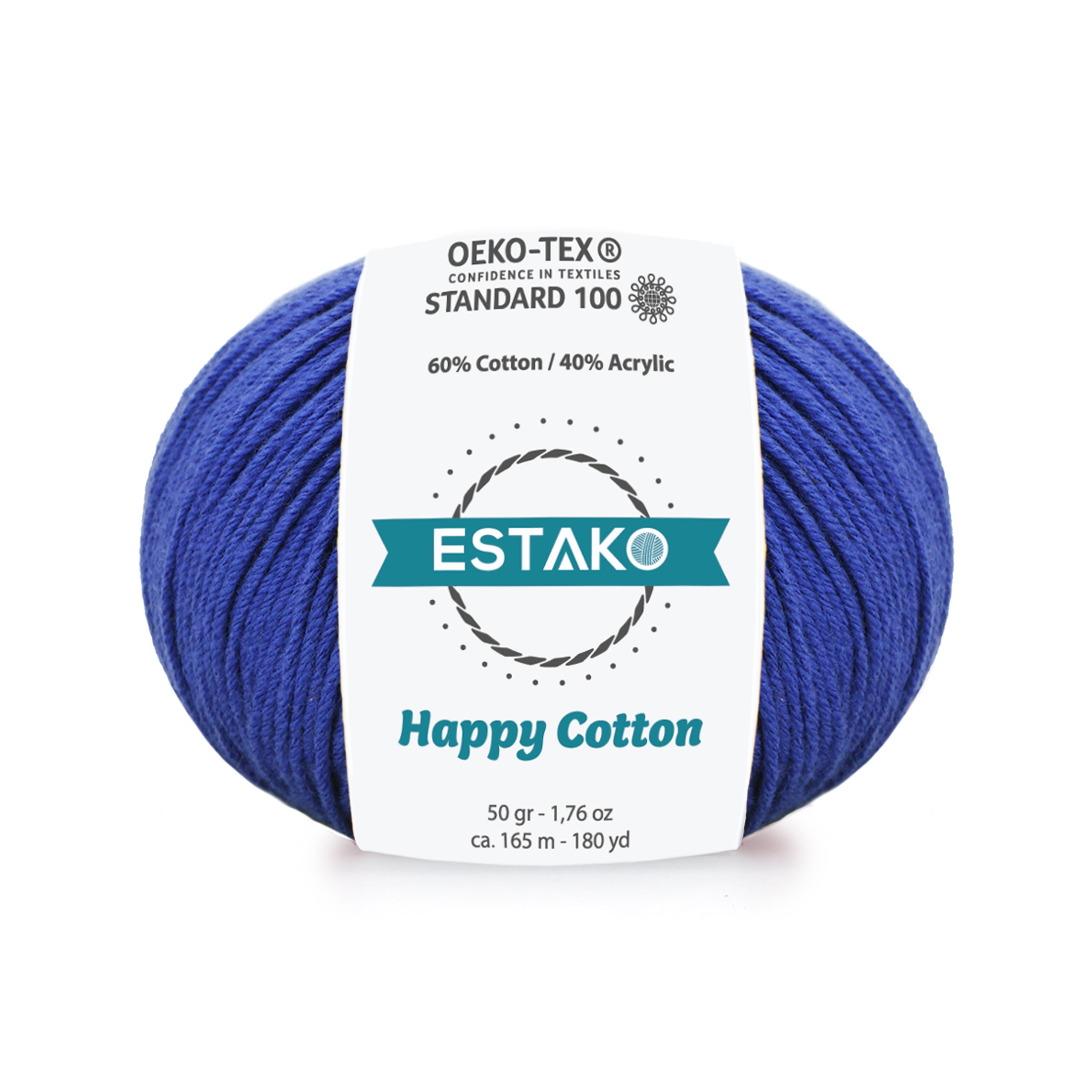 Happy Cotton 4250 - Royal Blue yarn — Estako Yarns