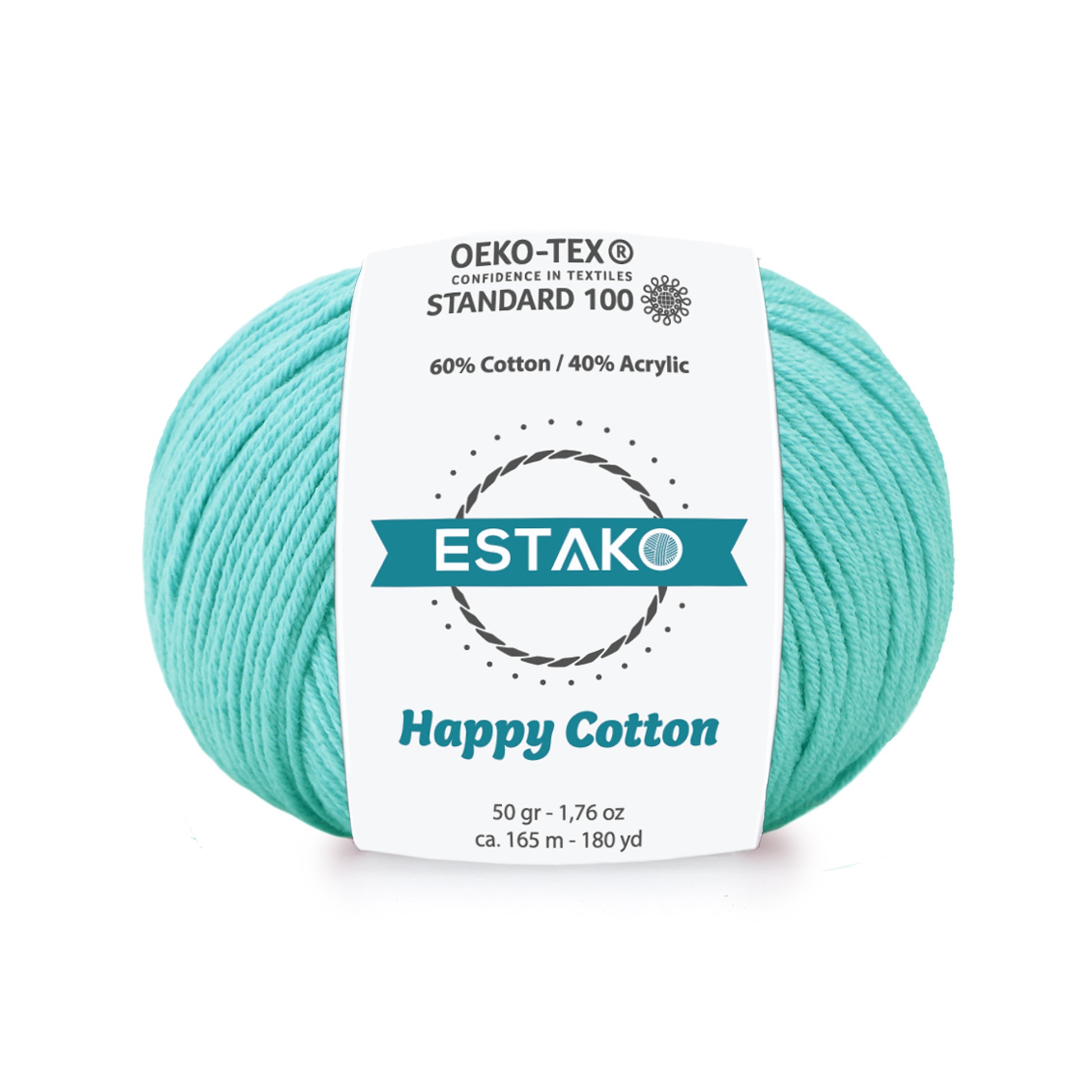 Happy Cotton 4260 - Cyan yarn — Estako Yarns