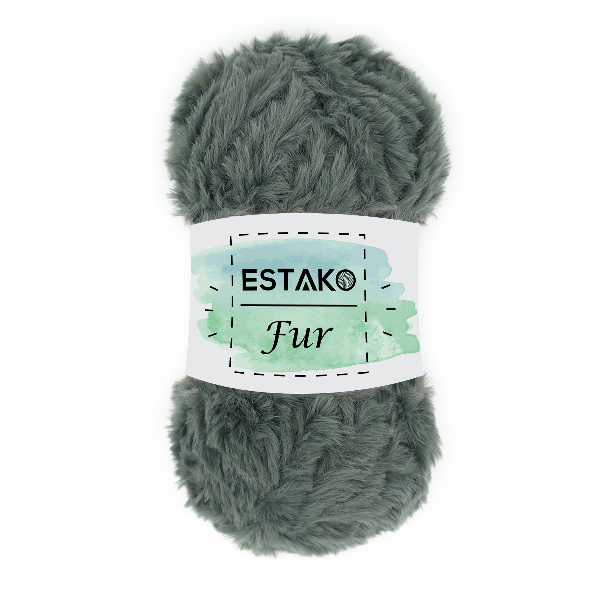 Fur 44043 - Moss Green yarn — Estako Yarns