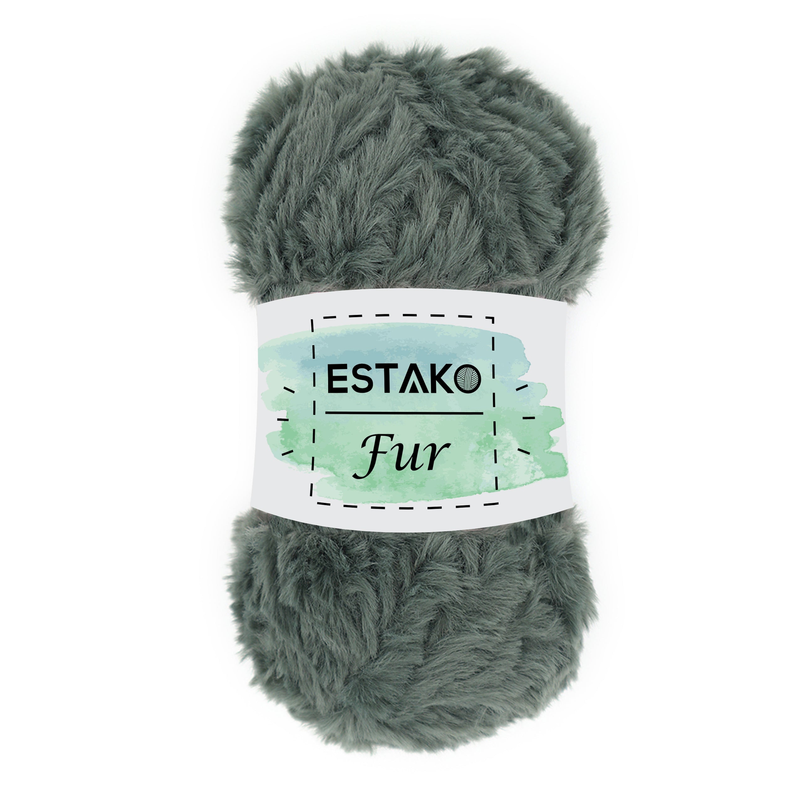 Fur 44043 - Moss Green yarn — Estako Yarns