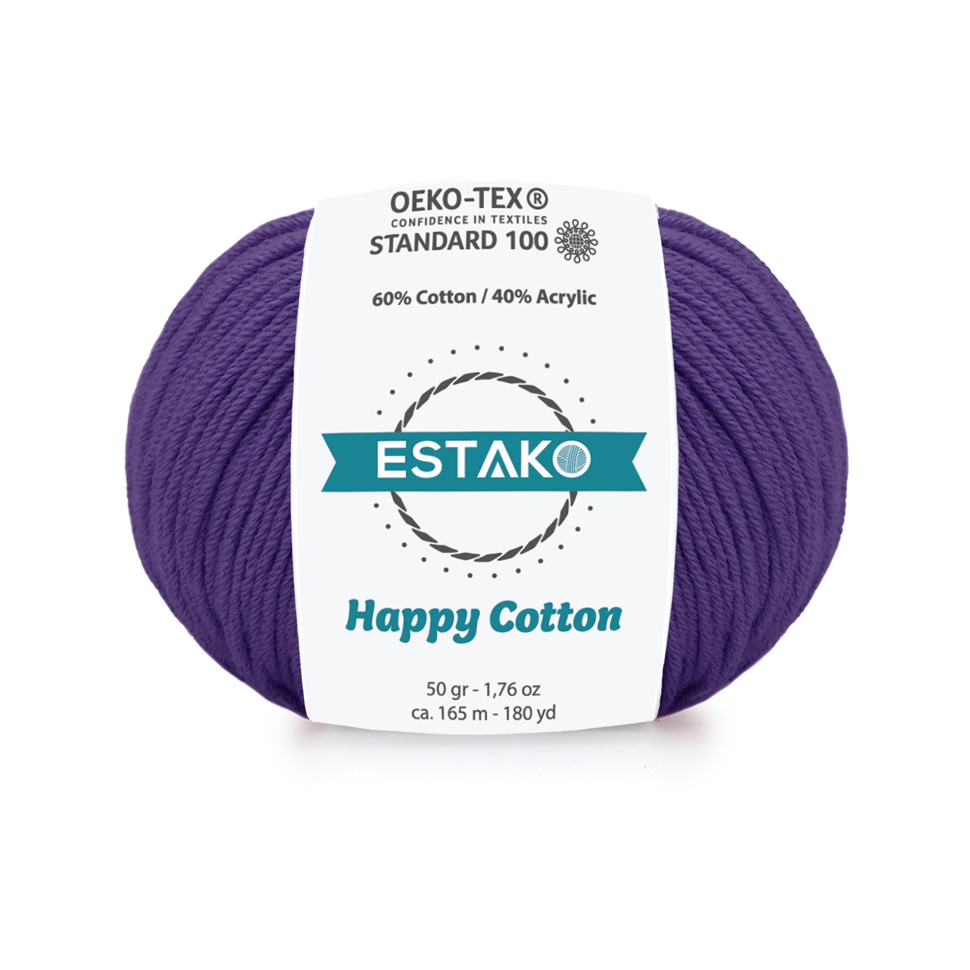 Happy Cotton 4640 - Violet yarn — Estako Yarns