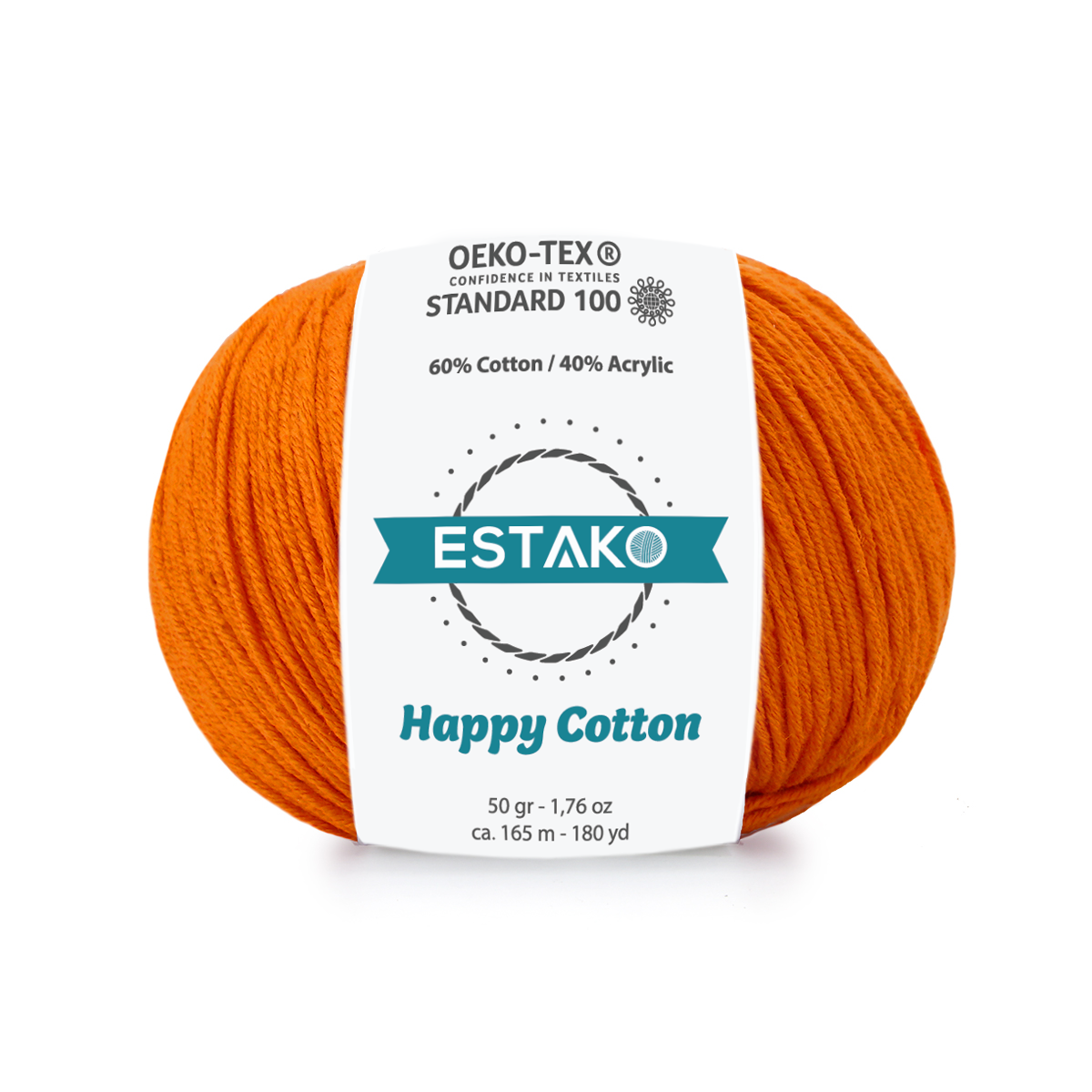 Happy Cotton 4720 - Orange yarn — Estako Yarns