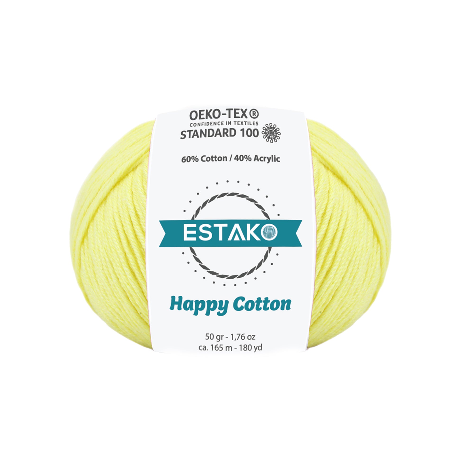 Happy Cotton 4840 - Lemon yarn — Estako Yarns