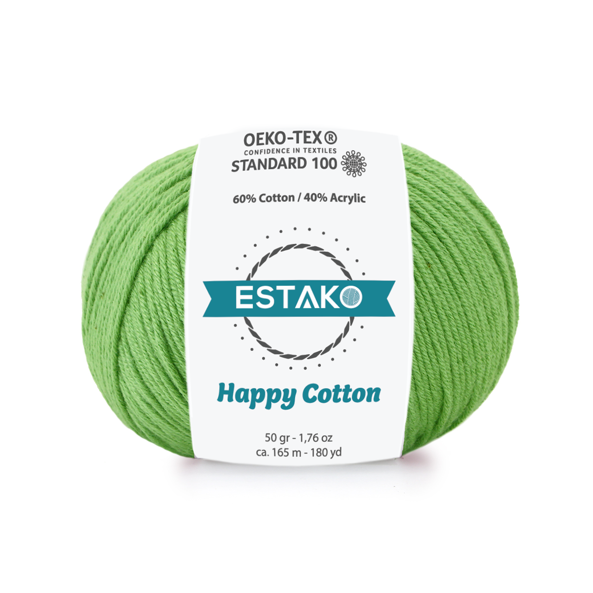Happy Cotton 4910 - Green yarn — Estako Yarns