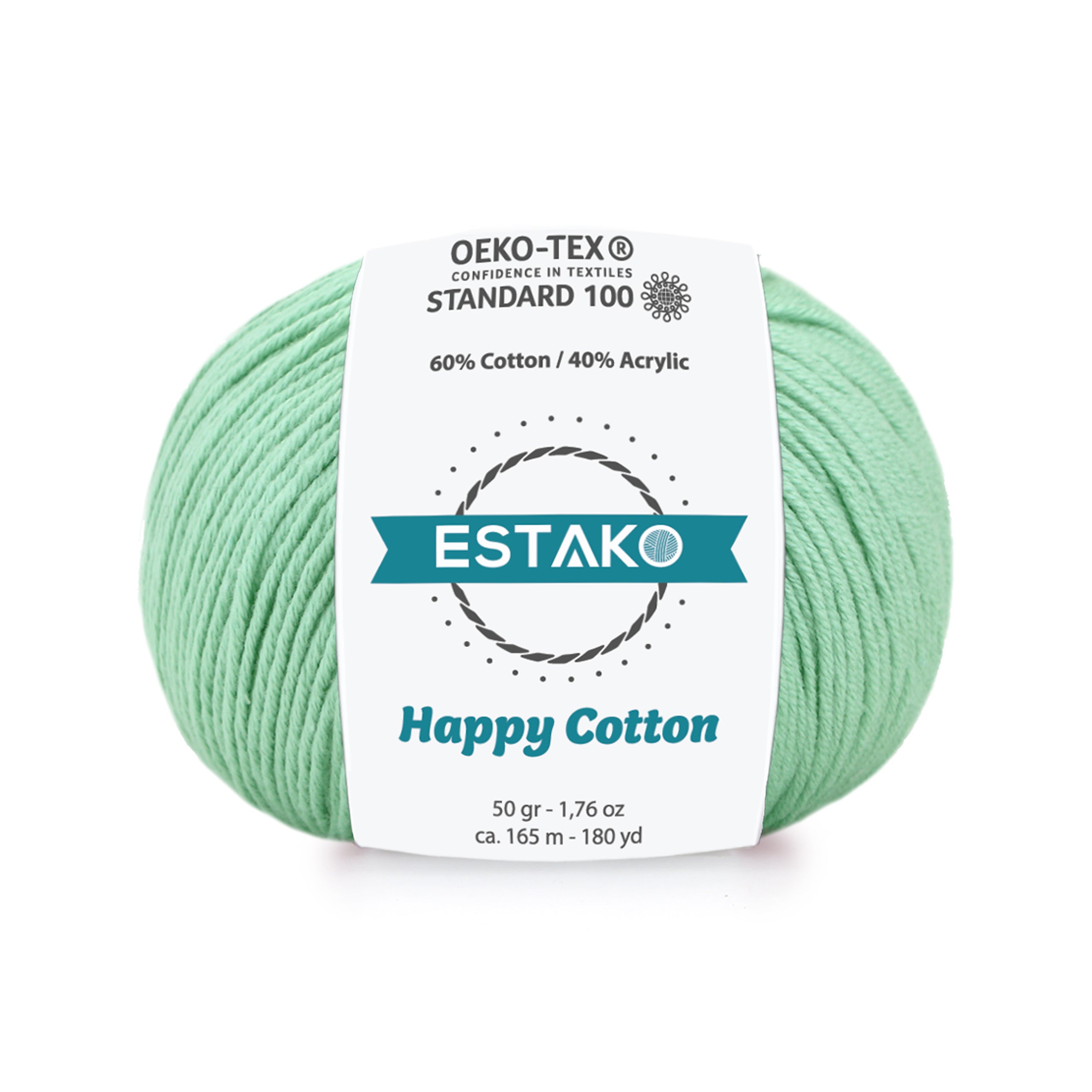 Happy Cotton 4920 - Mint yarn — Estako Yarns