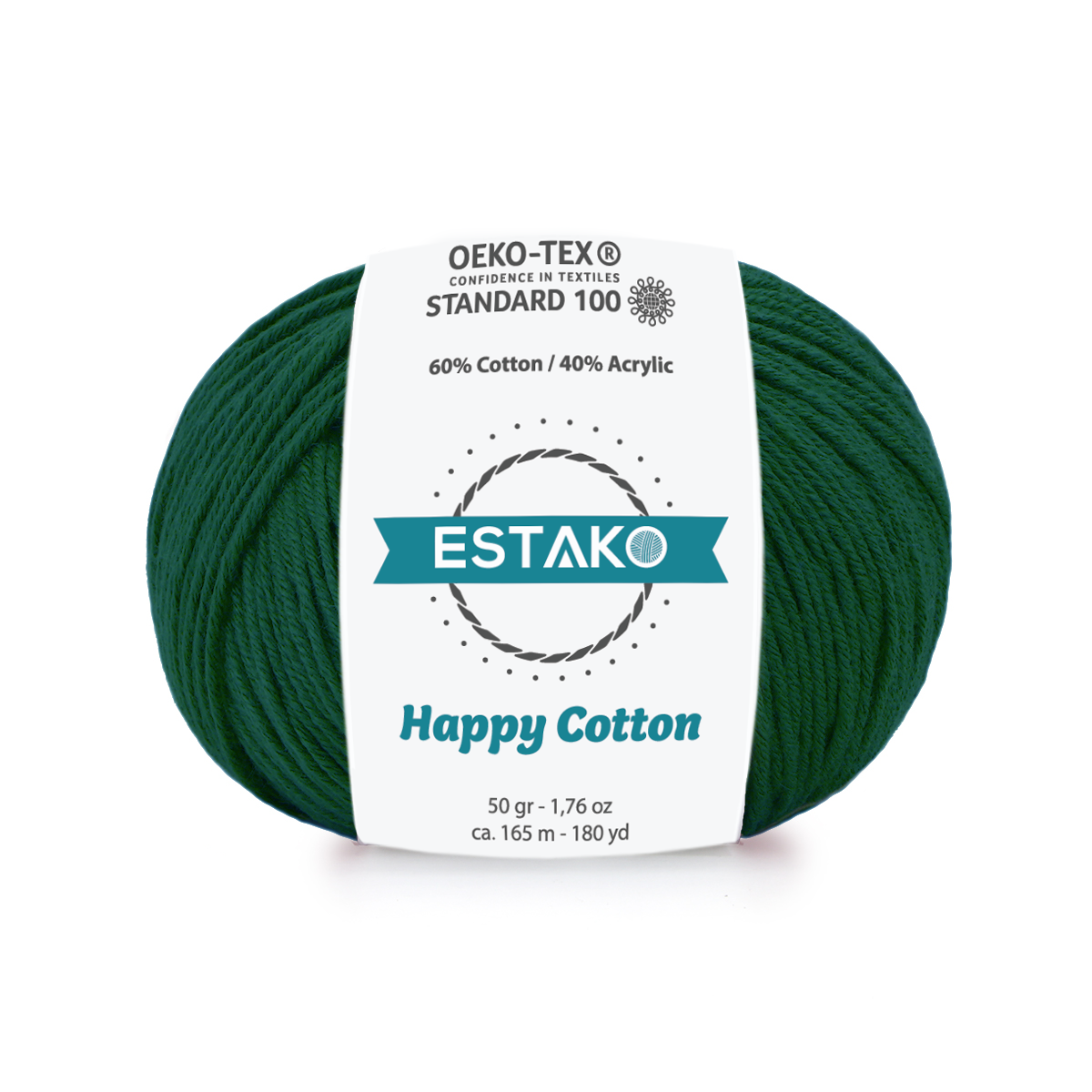 Happy Cotton 4930 - Dark Green yarn — Estako Yarns