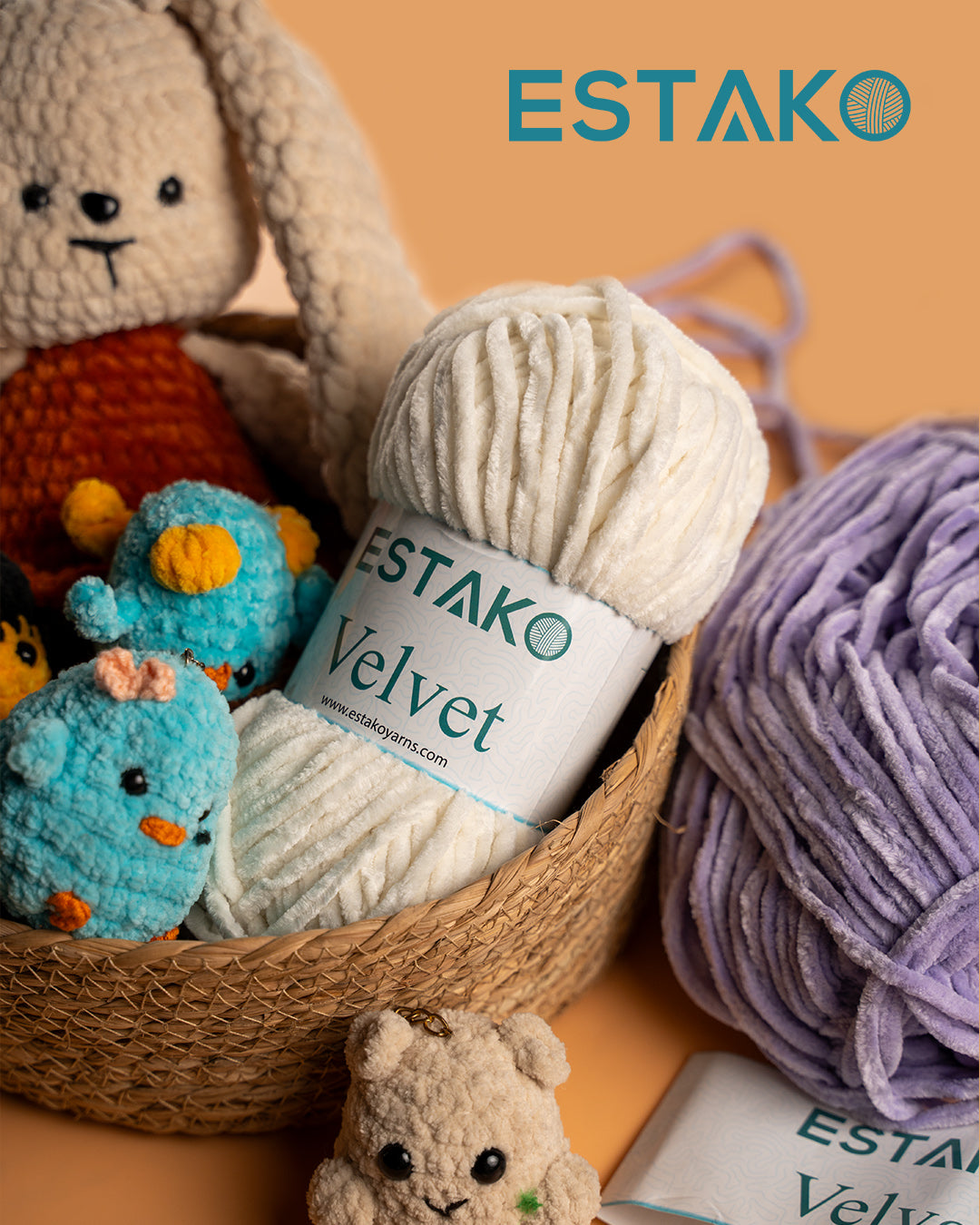 Velvet super bulky chenille yarn — Estako Yarns