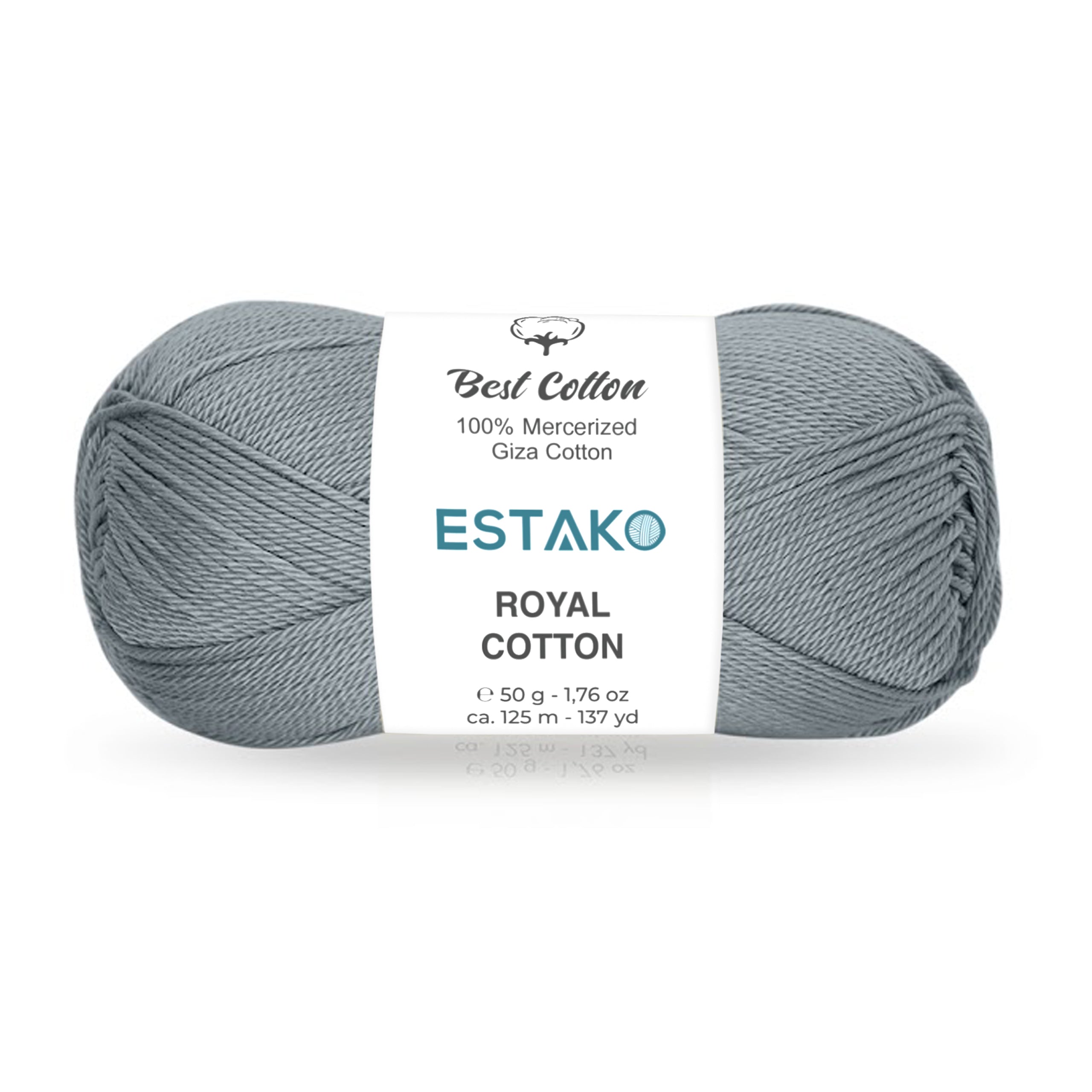 Royal Cotton 5054 - Grey yarn — Estako Yarns